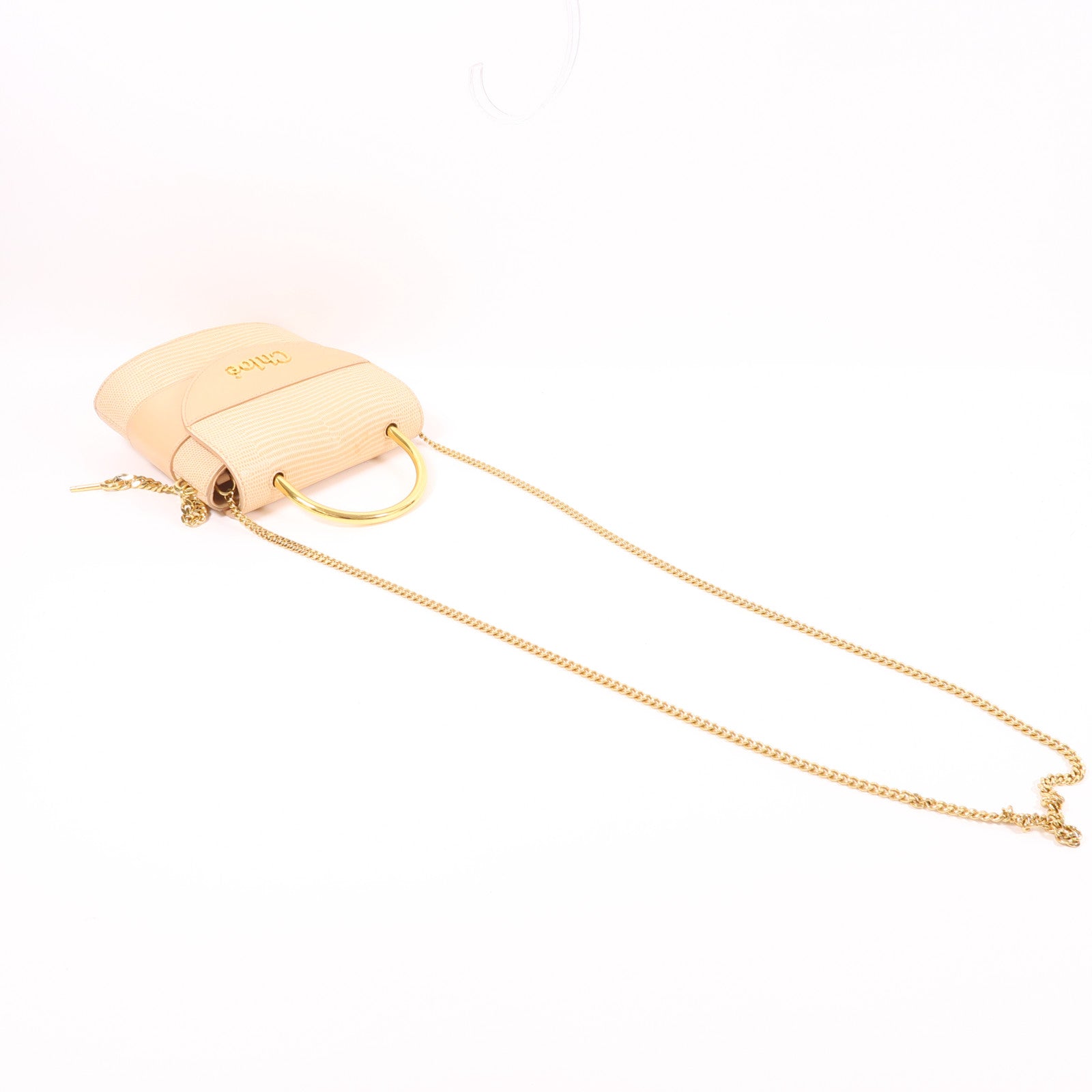 Chloe 牛皮皮革Aby Lock Bag金扣手挽肩背兩用袋