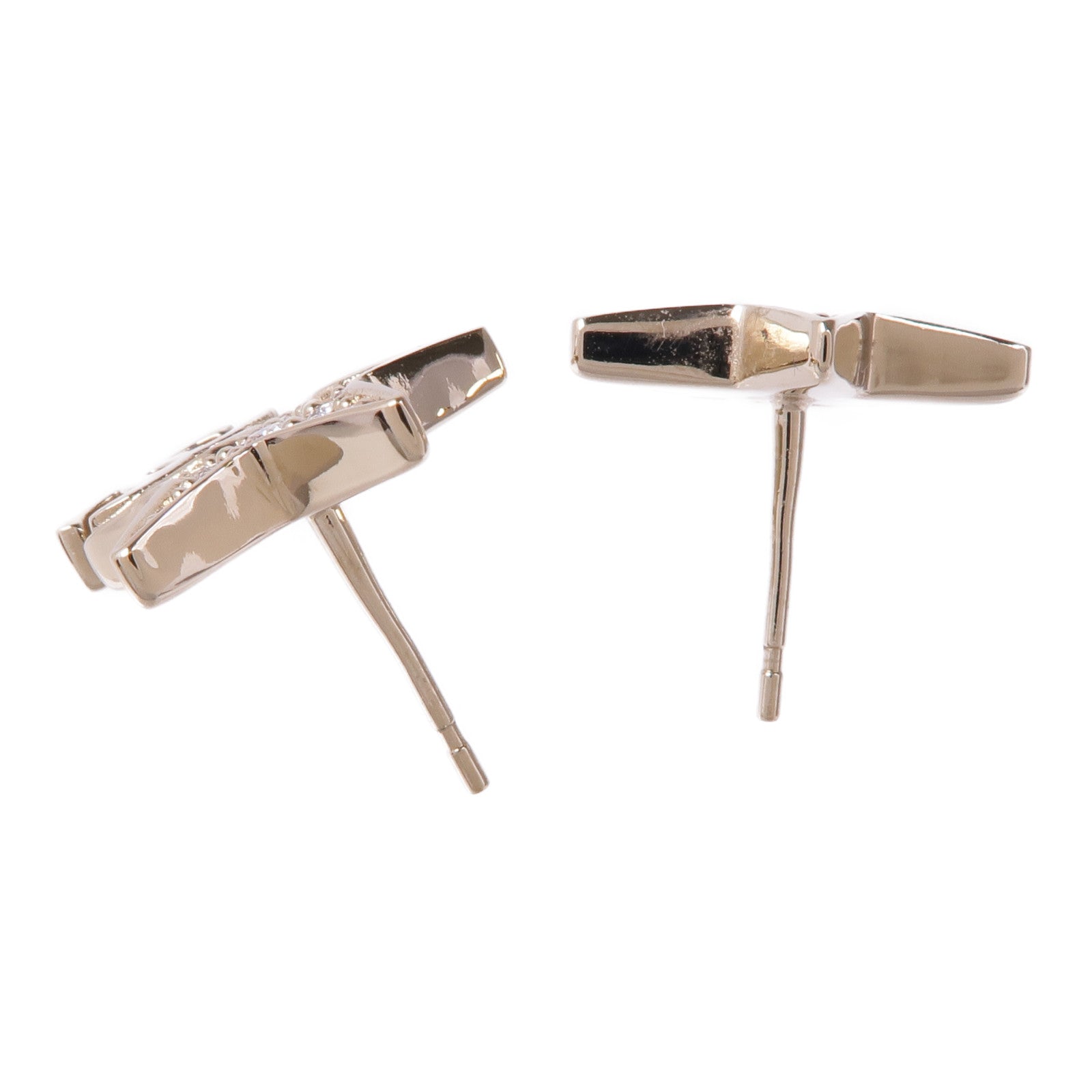 CHANEL CC Earrings Metal Gold