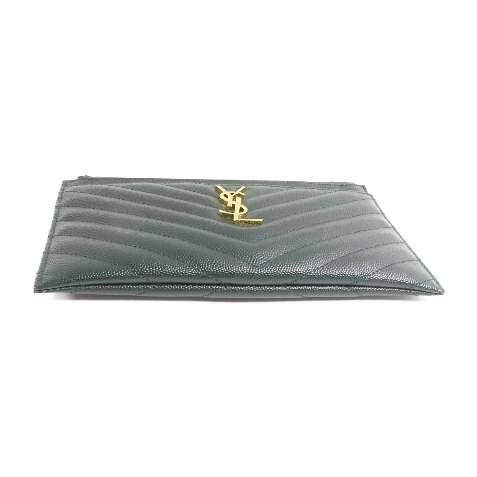 SAINT LAURENT 牛皮皮革Clutch Bag金扣手拿包