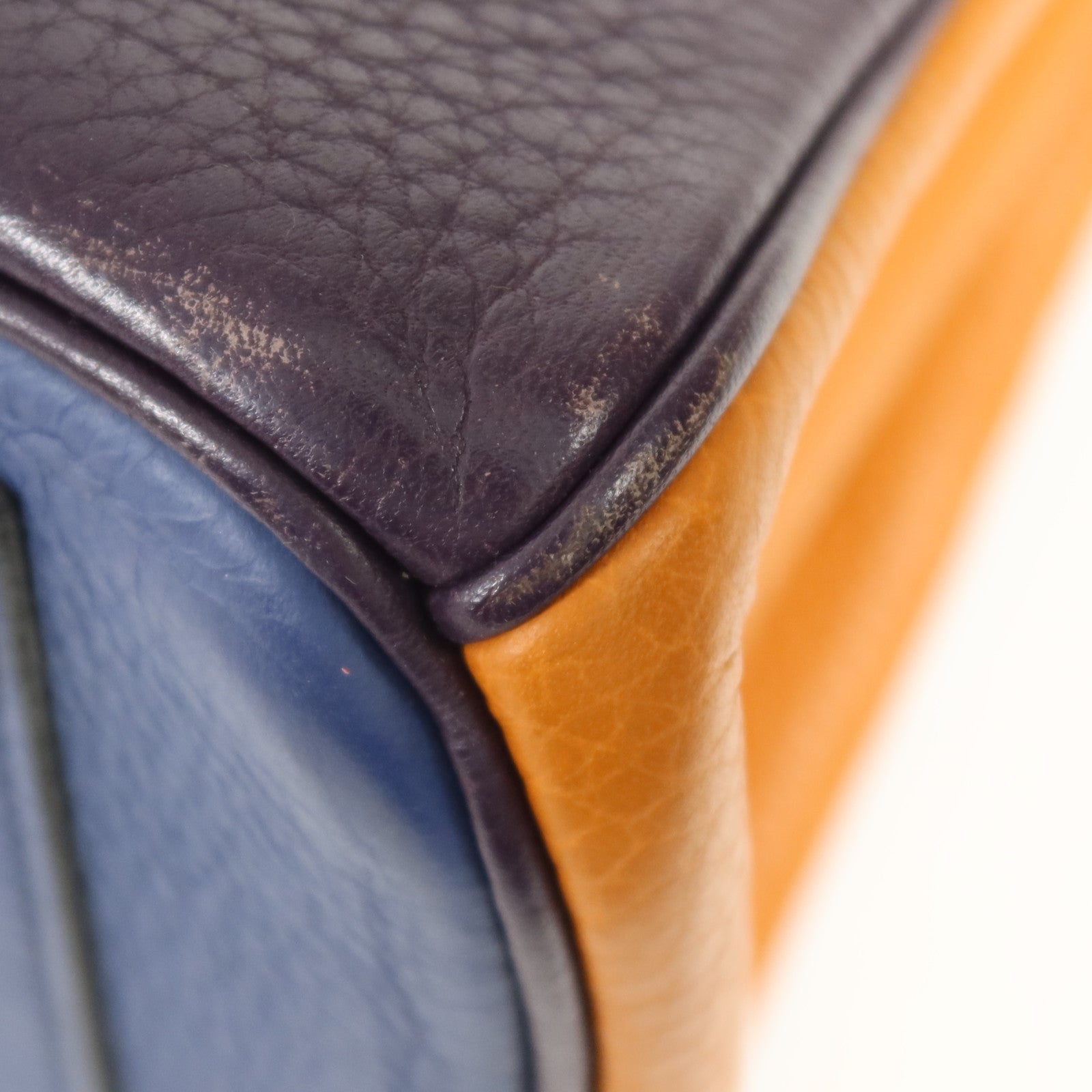 HERMES Togo皮革Birkin 30銀扣手挽袋Colvert/Orange/Prune