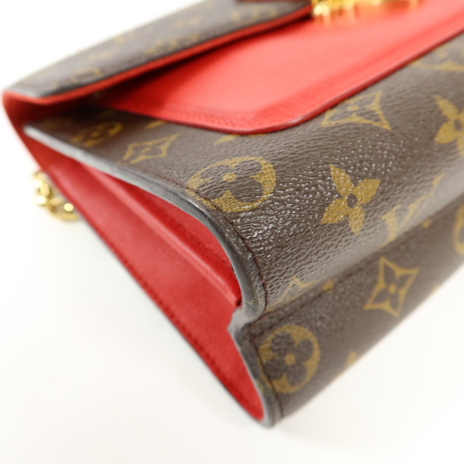 LOUIS VUITTON Monogram Victoire金扣鏈帶肩背袋