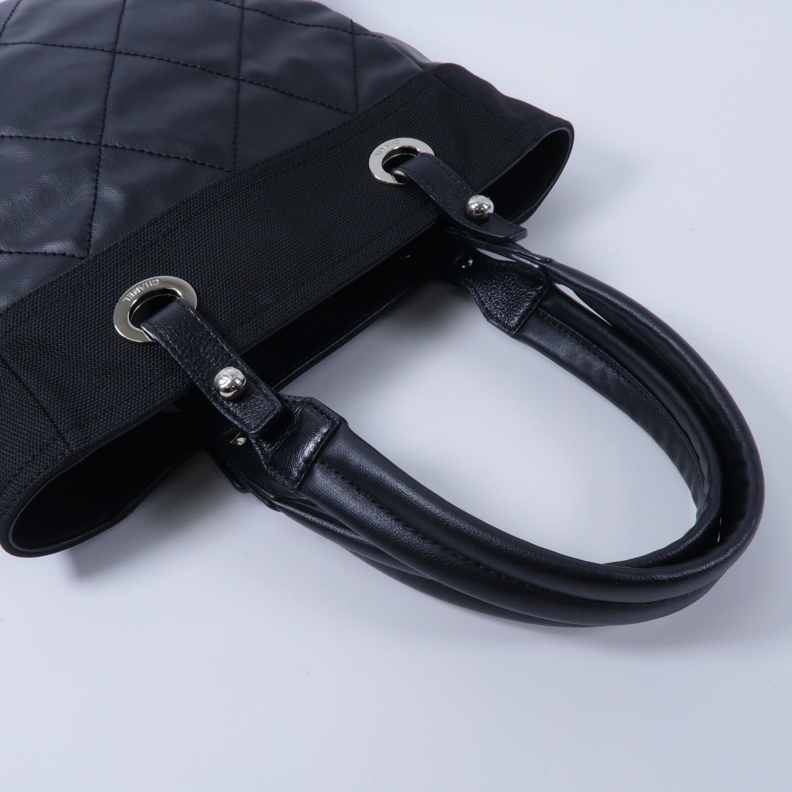 CHANEL 塗層帆布/帆布Biarritz手挽袋
