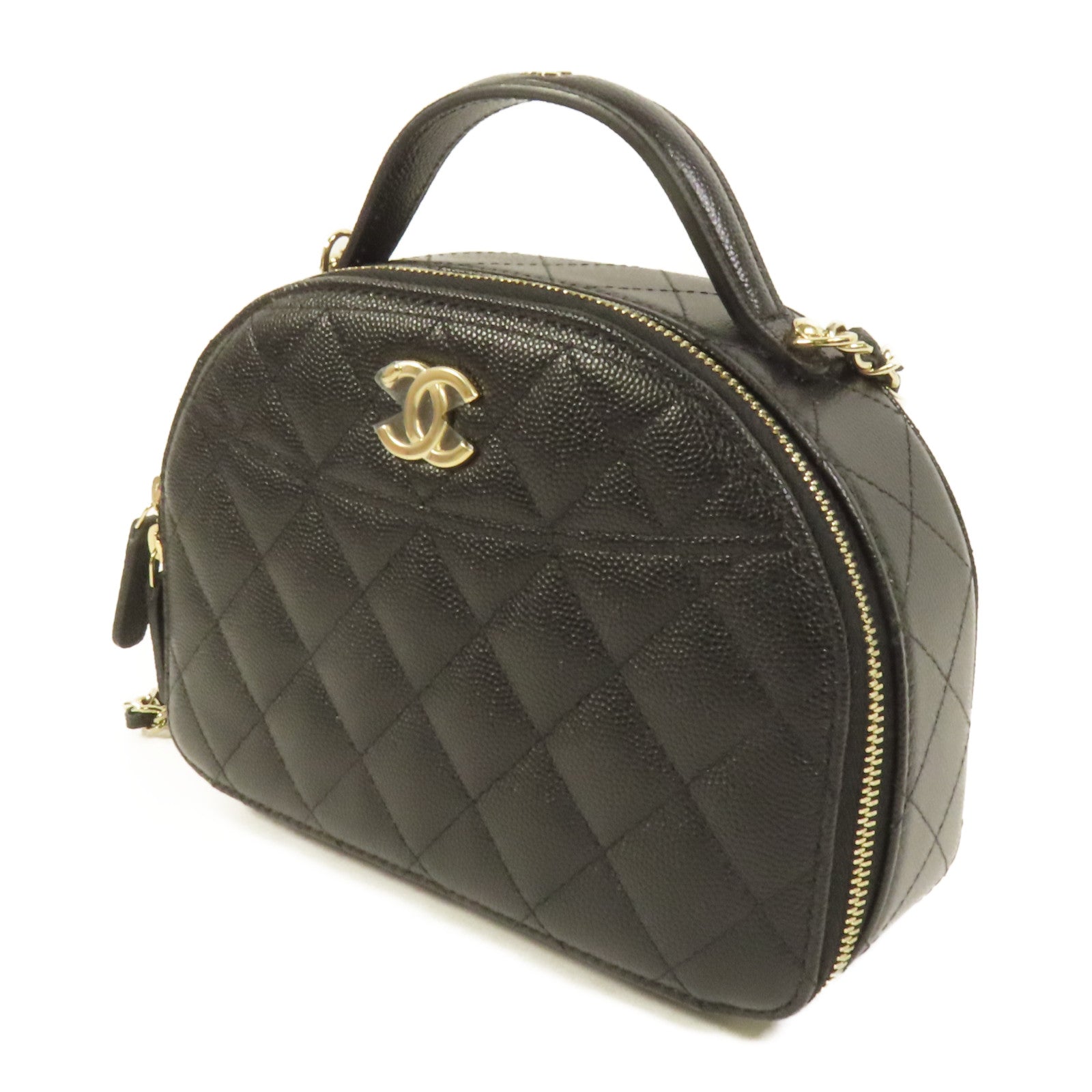 CHANEL 牛皮皮革Bowling手挽肩背兩用袋