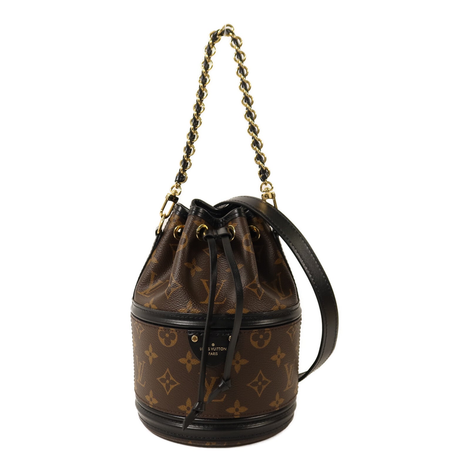 LOUIS VUITTON Monogram Canoe金扣鏈帶手挽肩背兩用袋