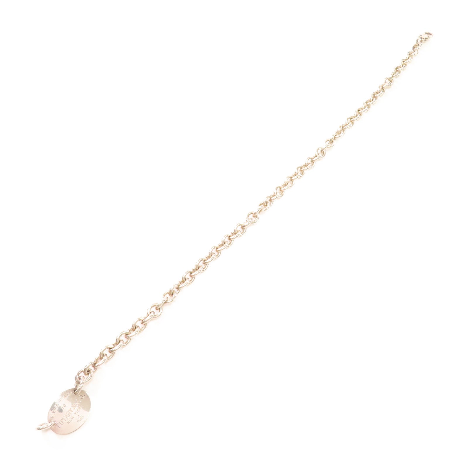 TIFFANY＆CO 925純銀Return to Tiffany Necklace項鍊銀色