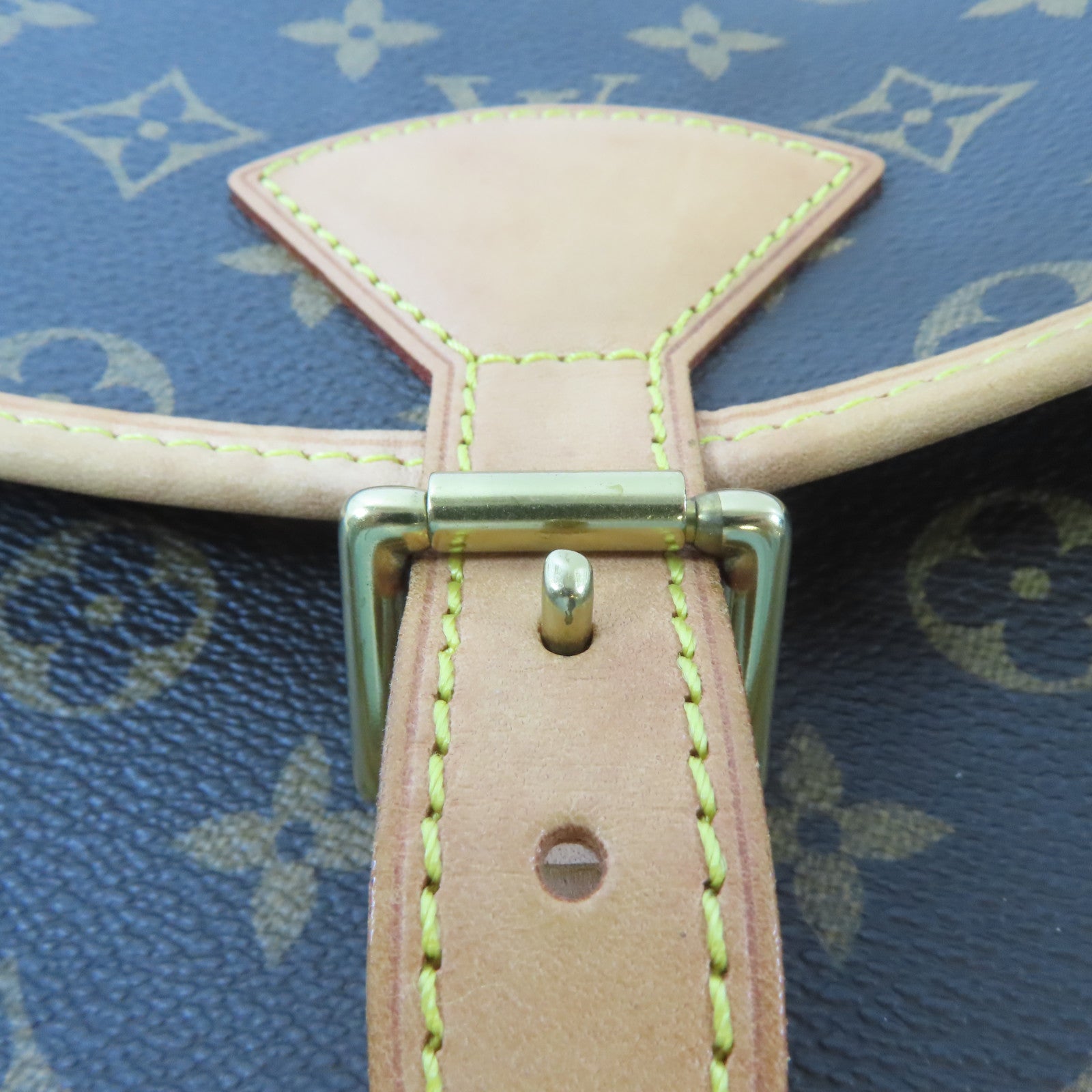 LOUIS VUITTON Monogram Sologne金扣肩背袋啡色