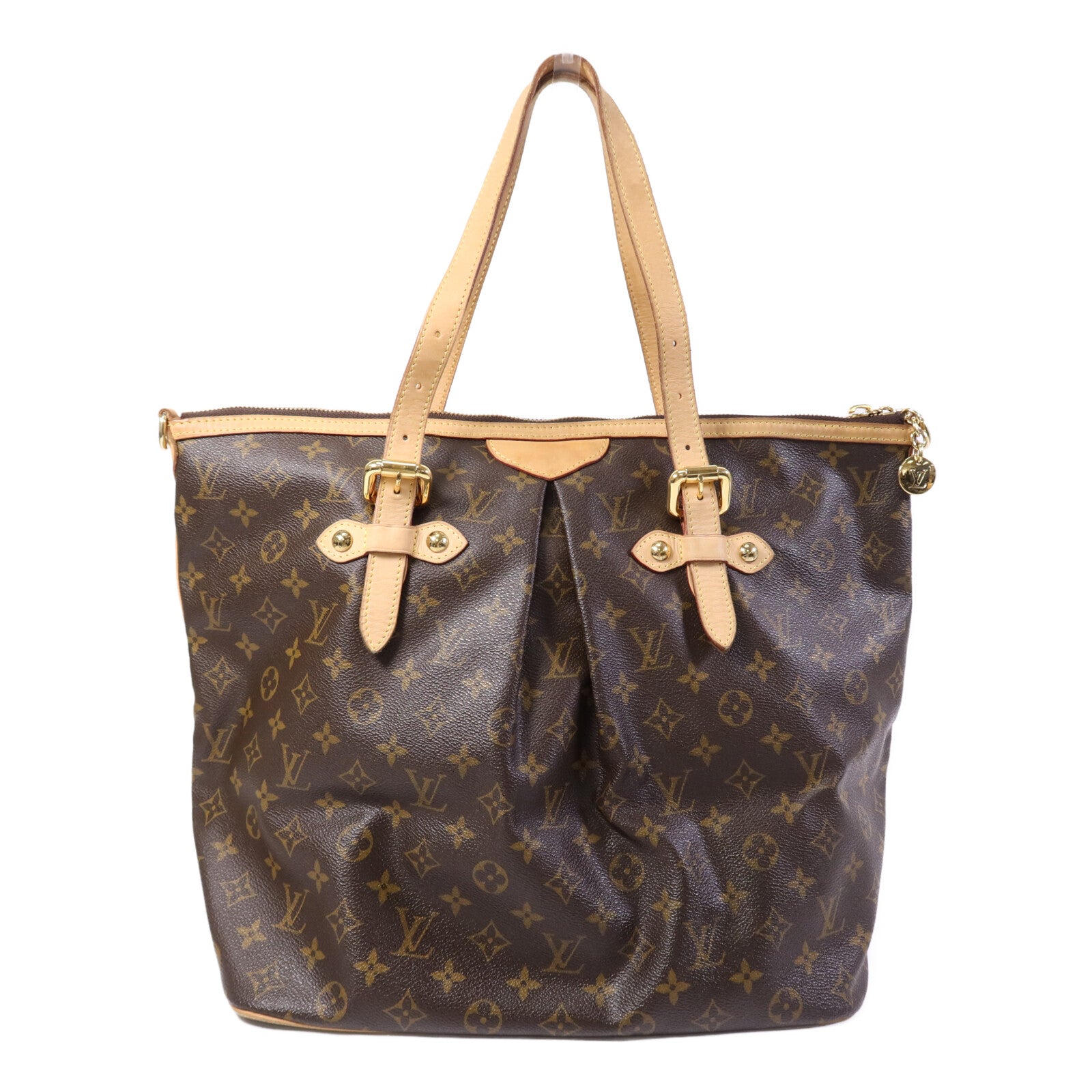 LOUIS VUITTON Monogram Palermo GM金扣手挽肩背兩用袋