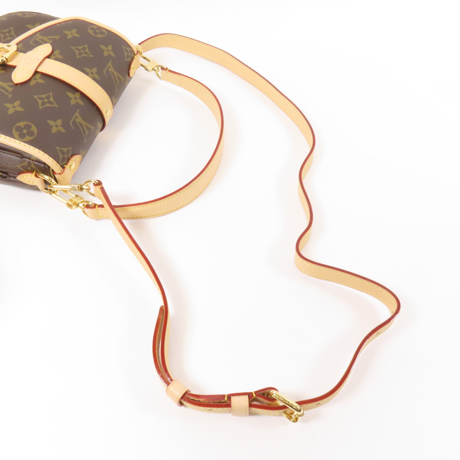 LOUIS VUITTON Monogram Saumur BB金扣手挽肩背兩用袋