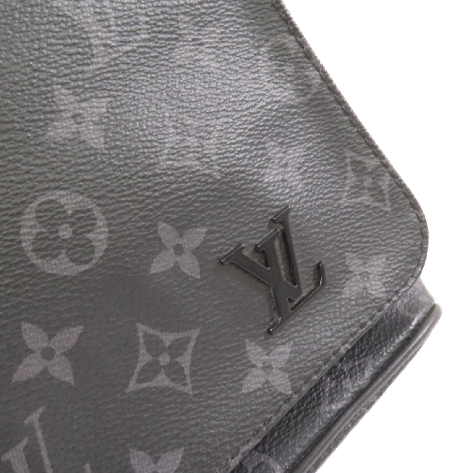 LOUIS VUITTON 【激減優惠】Monogram Eclipse District PM Shoulder Bag銀扣肩背袋黑色