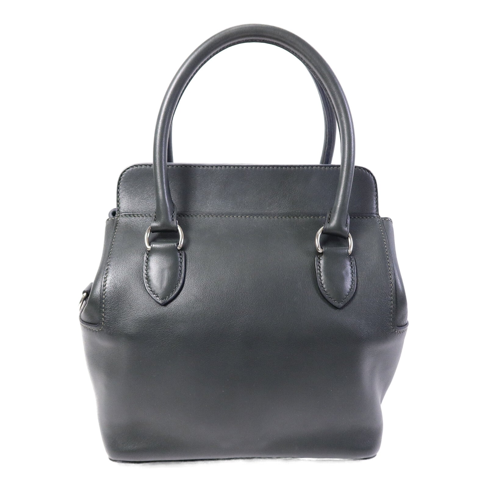 HERMES Swift皮革Toolbox 20手挽肩背兩用袋Vert Fonce