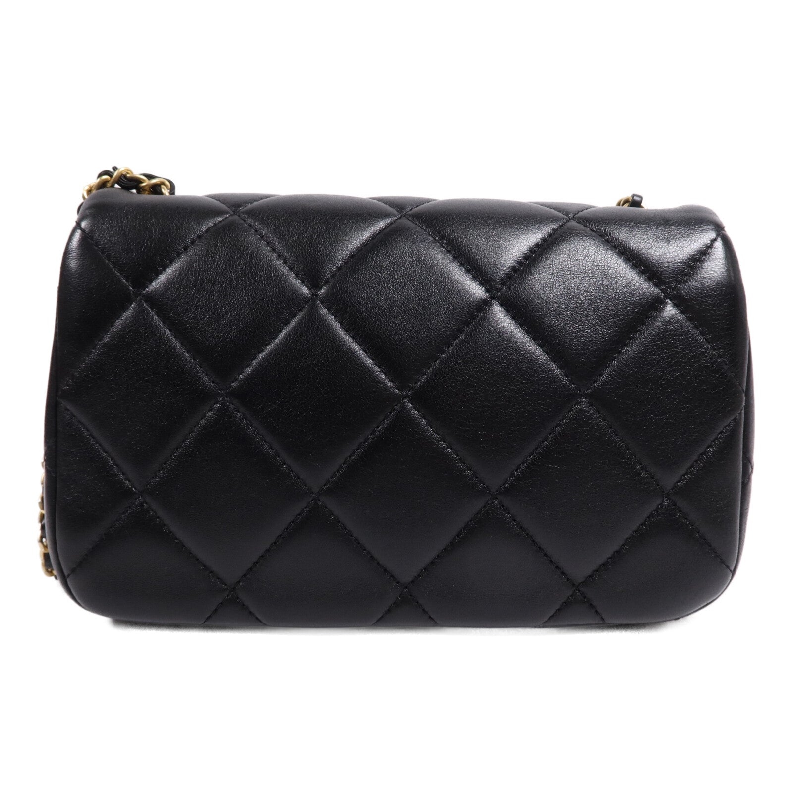 CHANEL 【激減優惠】羊皮皮革Chain Shoulder Bag金扣鏈帶肩背袋