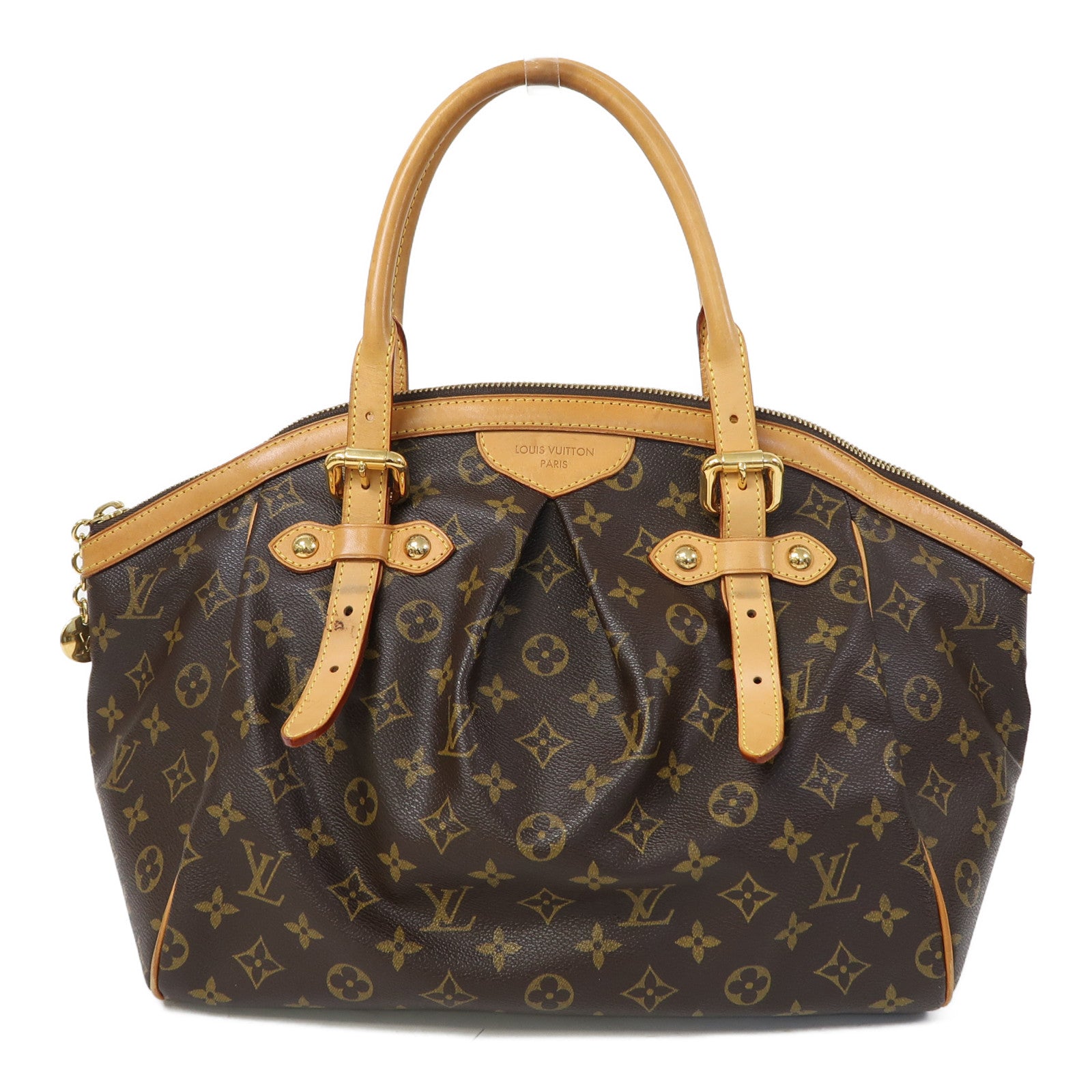 LOUIS VUITTON Monogram Tivoli GM金扣手挽袋啡色