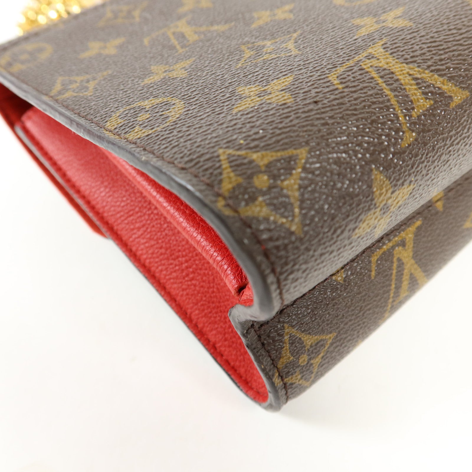 LOUIS VUITTON Monogram Victoire金扣鏈帶肩背袋
