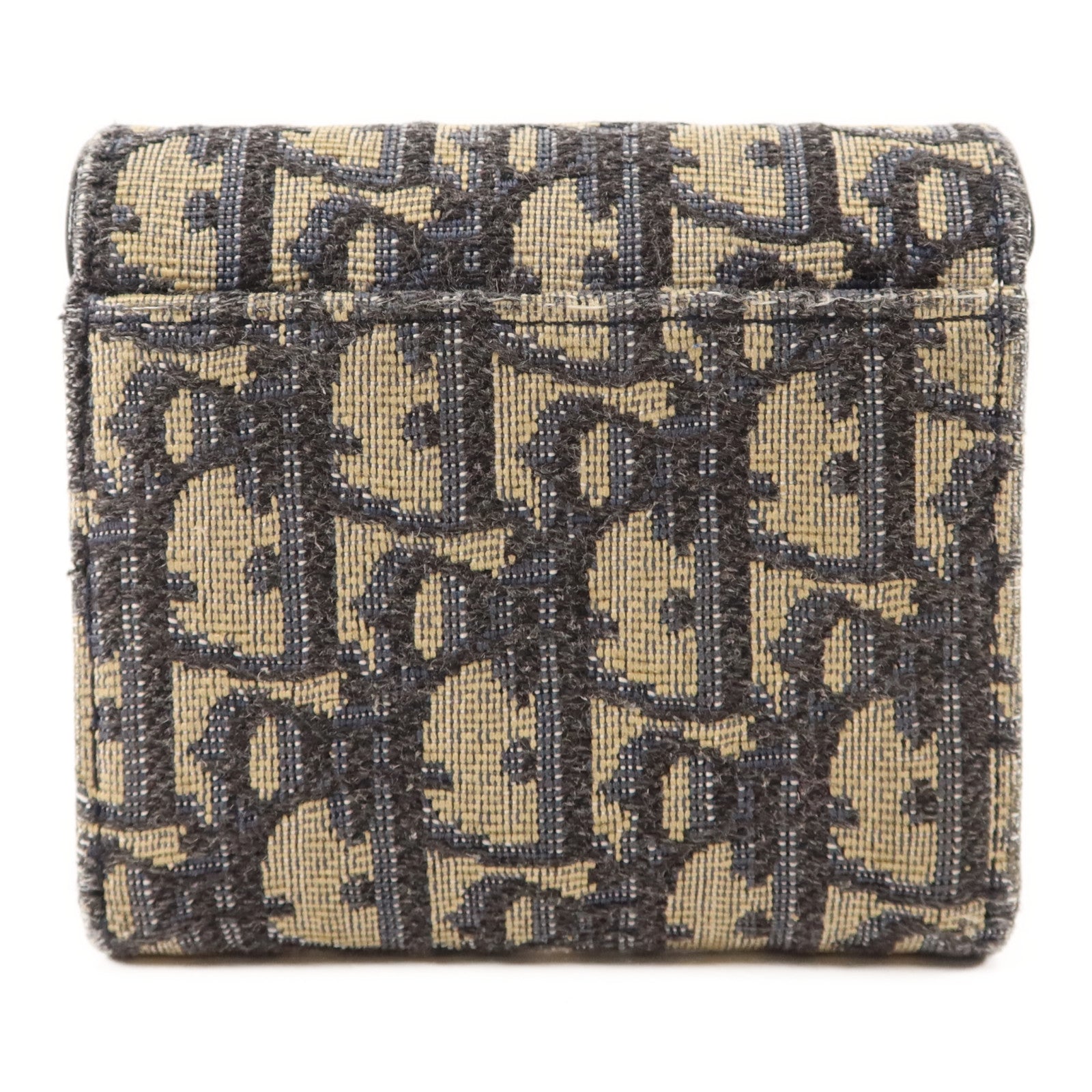 Dior 帆布Saddle Wallet金扣錢包