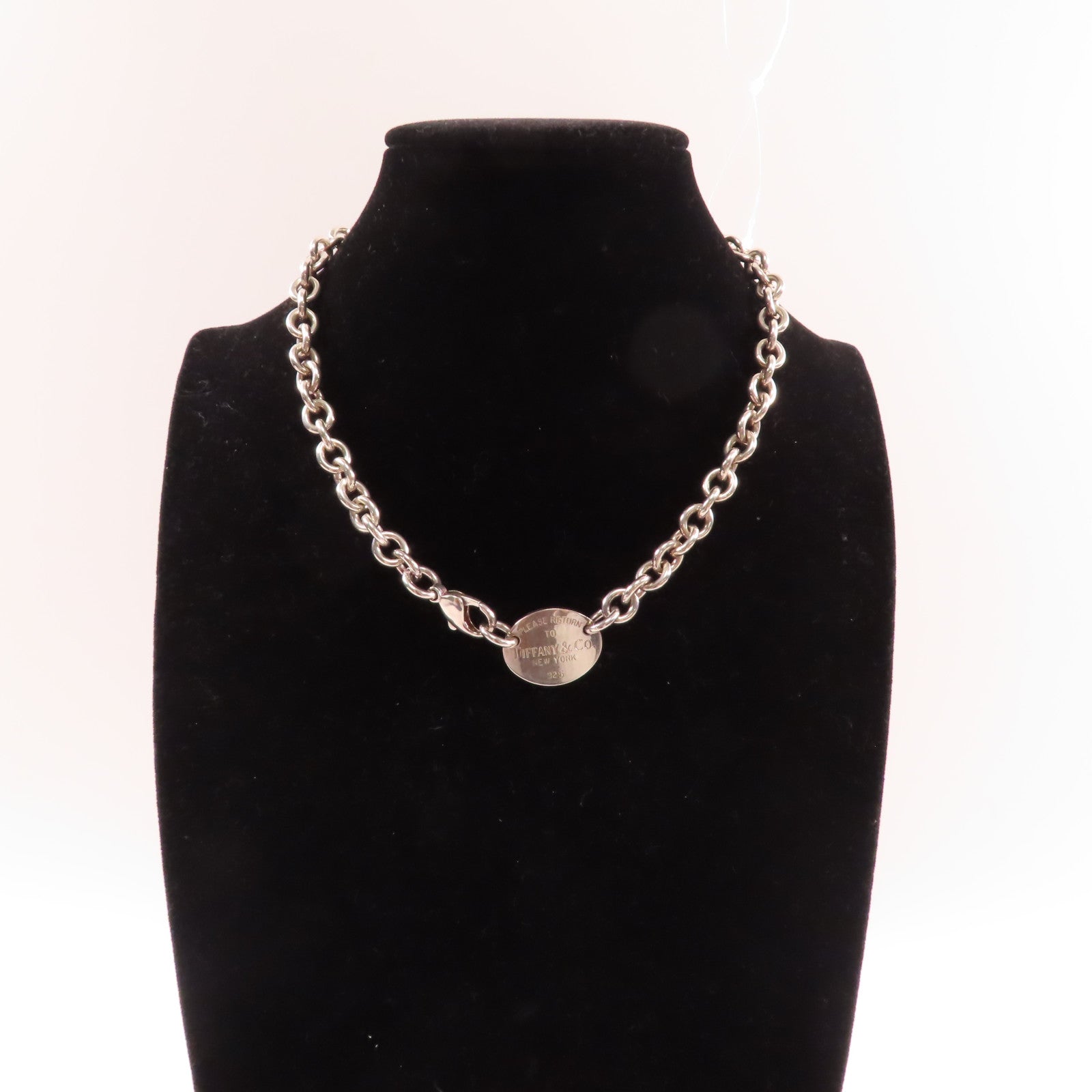 TIFFANY＆CO 925純銀Return to Tiffany Necklace項鍊銀色