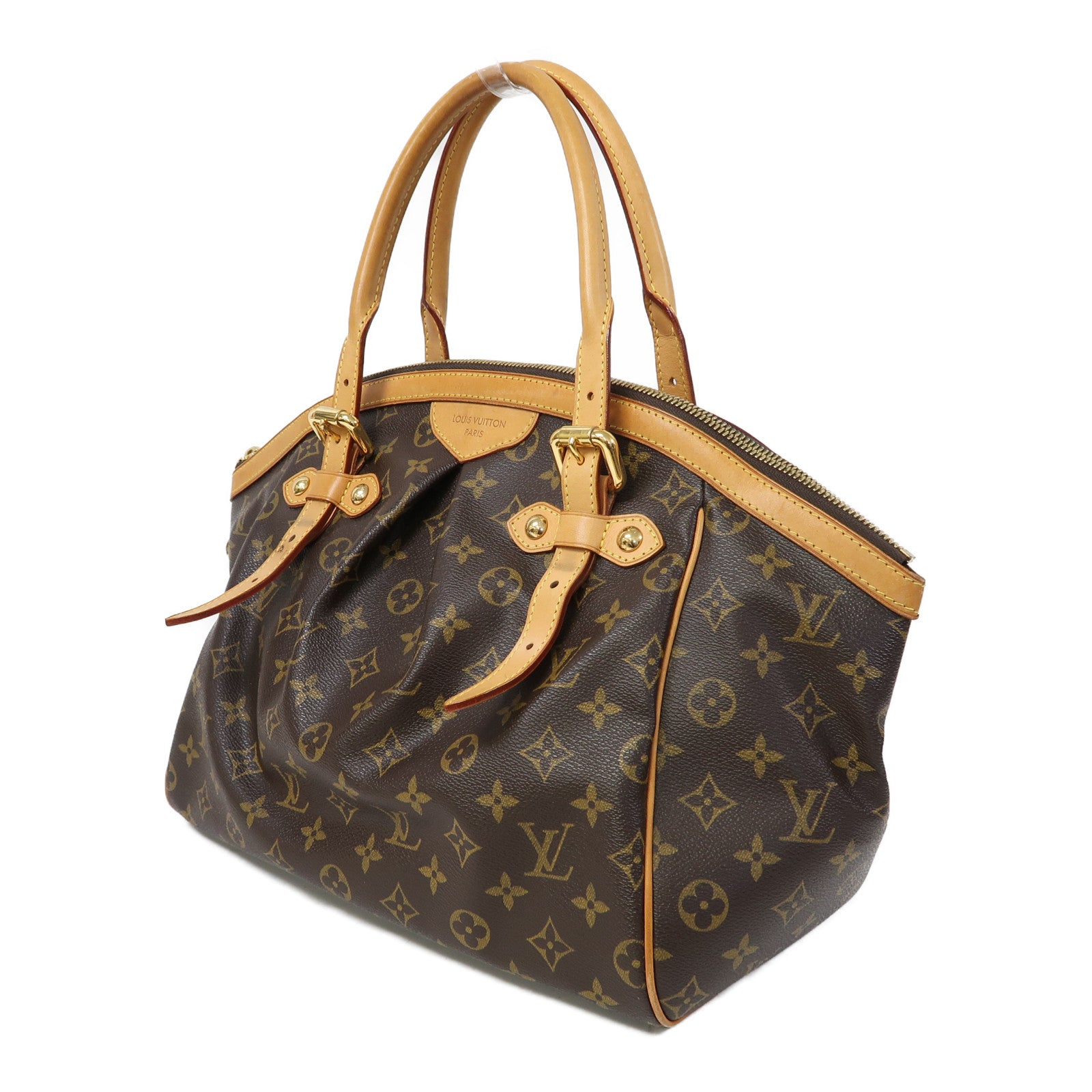 LOUIS VUITTON Monogram Tivoli GM金扣手挽袋啡色