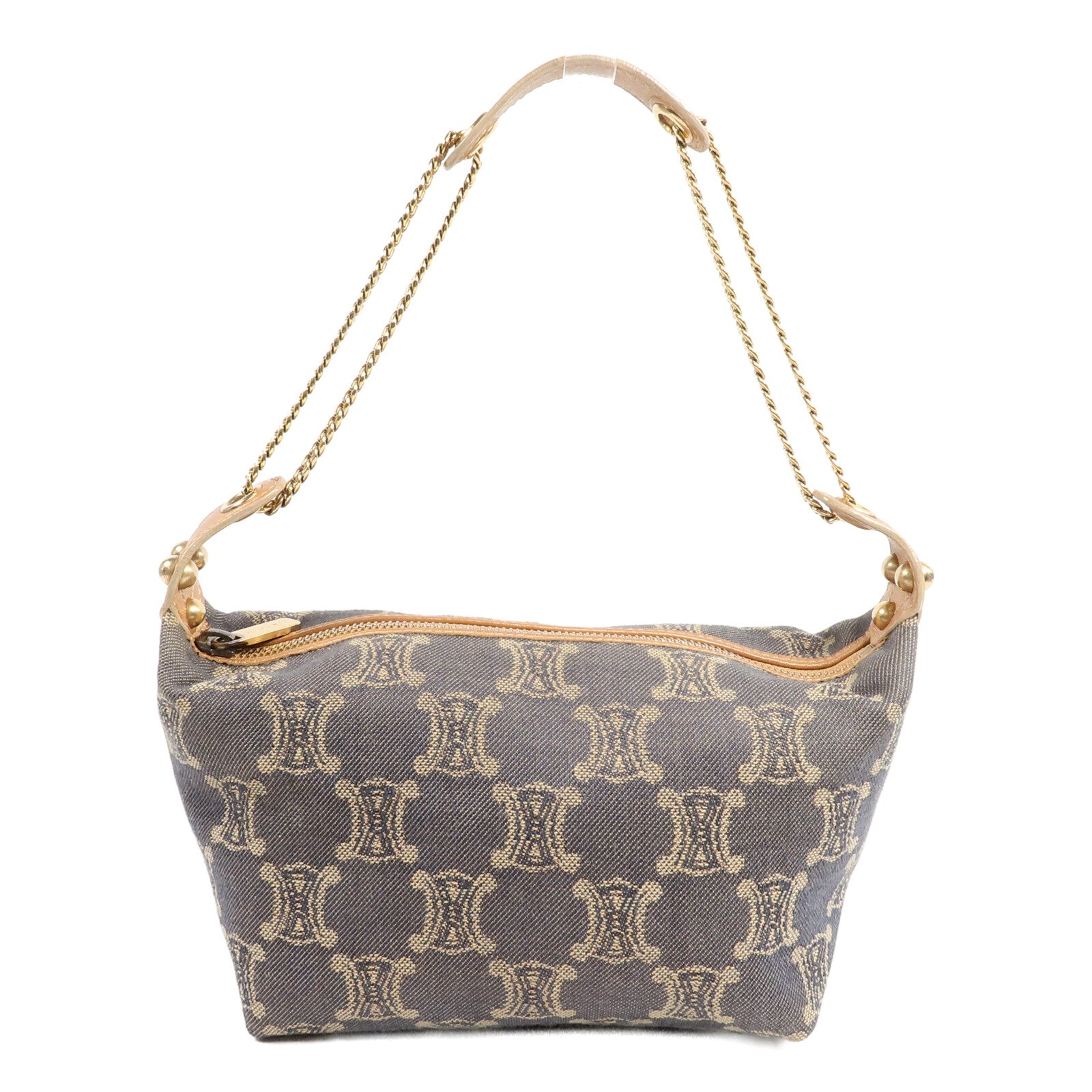 CELINE Denim Vintage Hand Bag鏈帶肩背袋