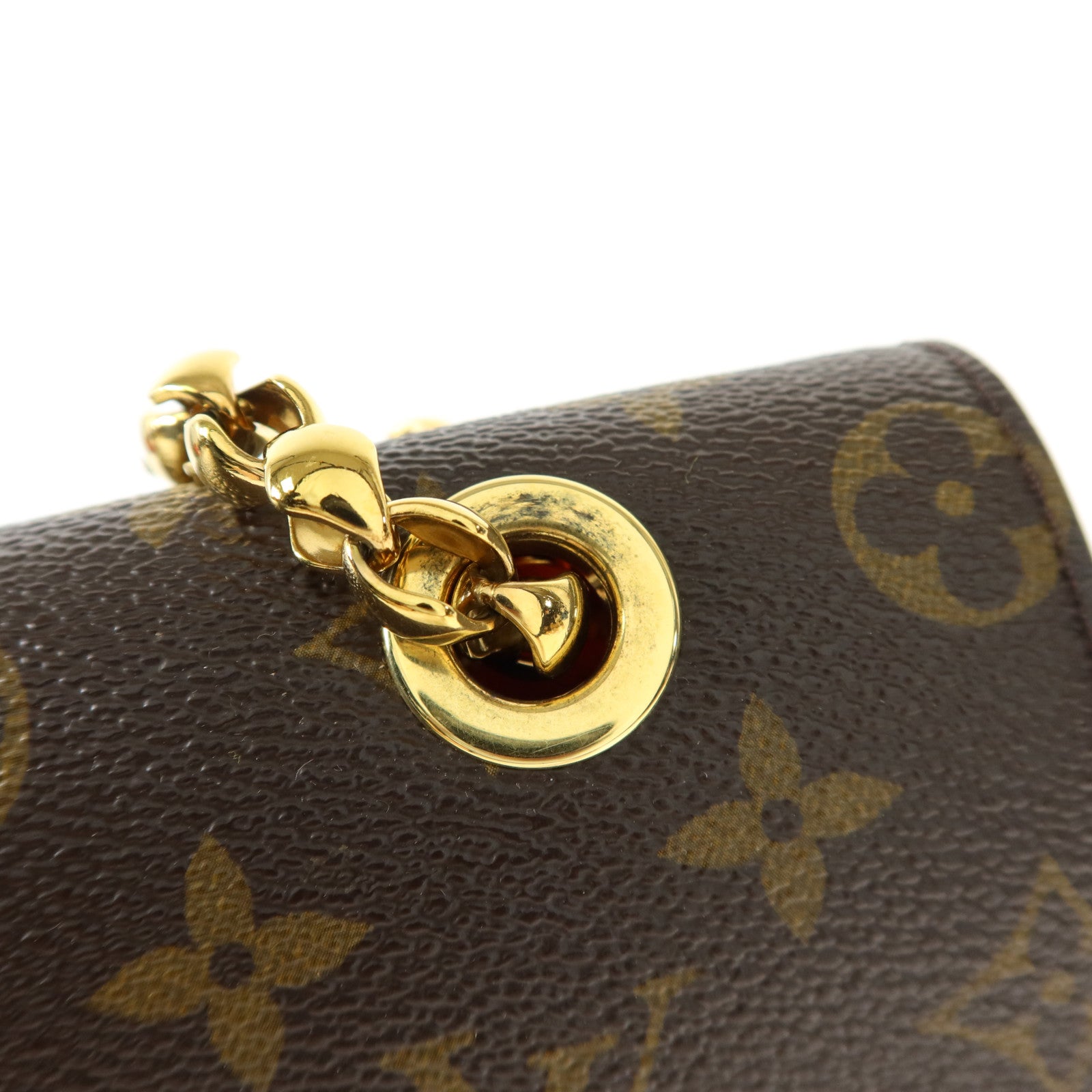 LOUIS VUITTON Monogram Victoire金扣鏈帶肩背袋
