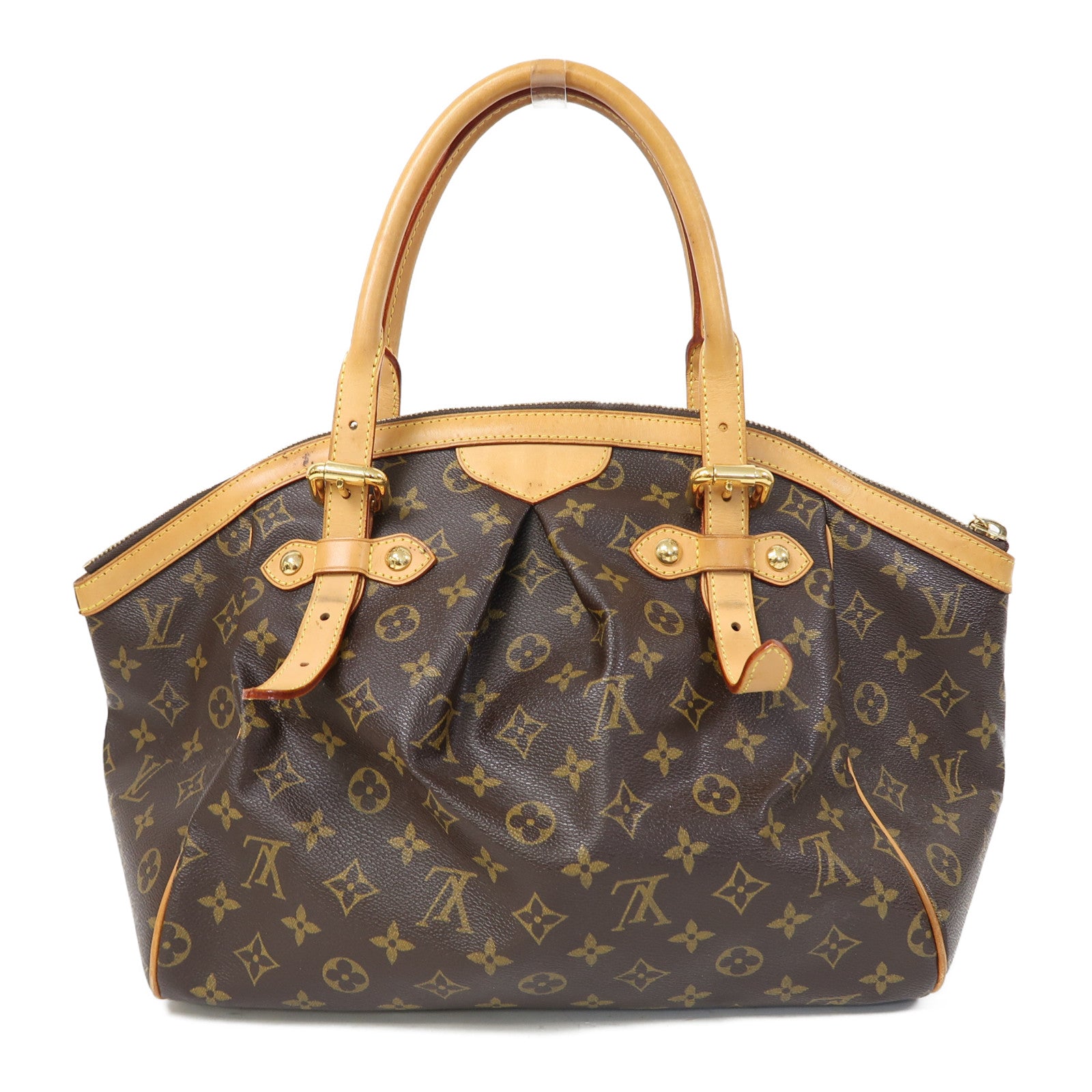 LOUIS VUITTON Monogram Tivoli GM金扣手挽袋啡色