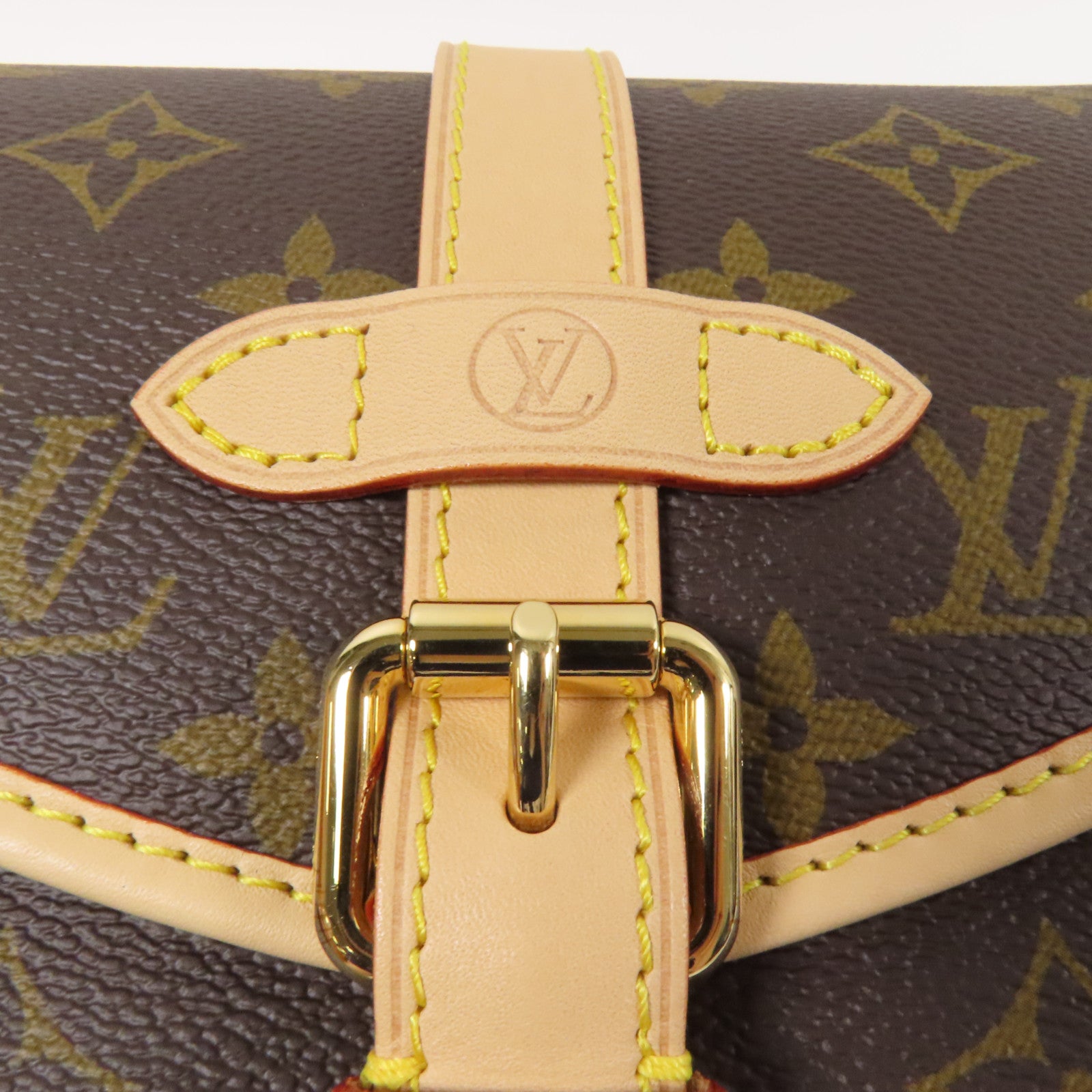 LOUIS VUITTON Monogram Saumur BB金扣手挽肩背兩用袋