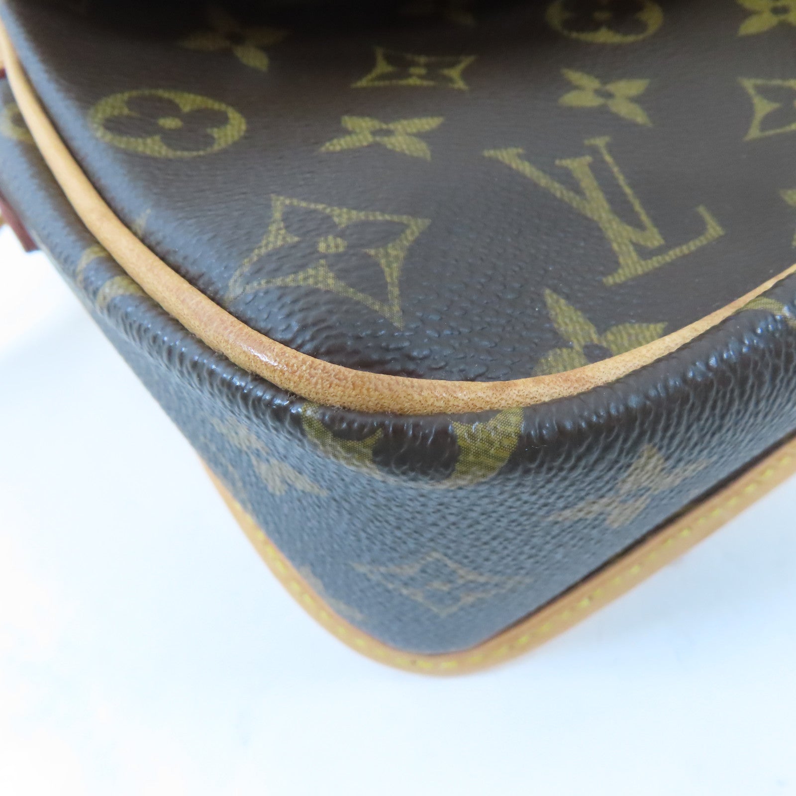 LOUIS VUITTON Monogram Sologne金扣肩背袋啡色