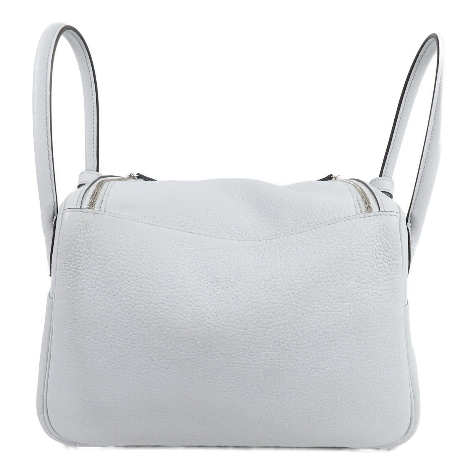HERMES Clemence皮革Lindy 26手挽肩背兩用袋Blue Pale