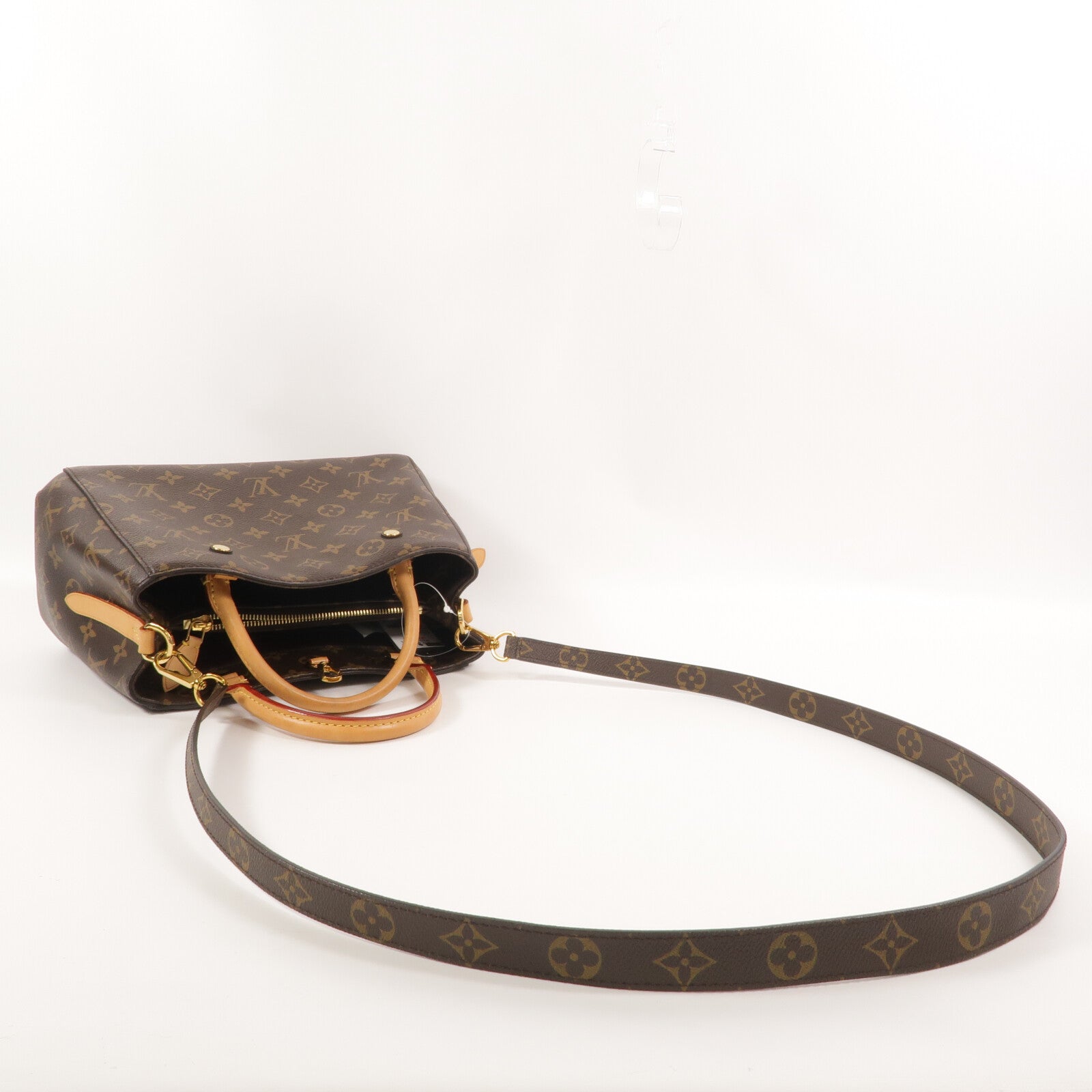 LOUIS VUITTON Monogram Montaigne BB手挽肩背兩用袋