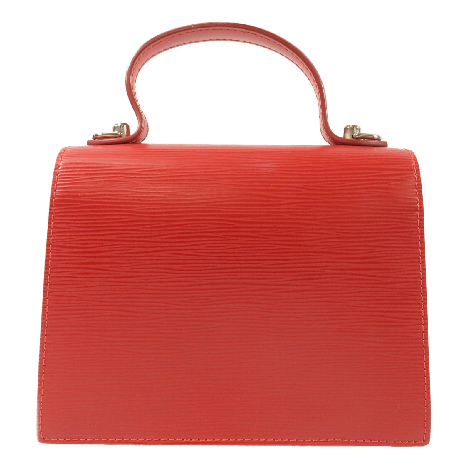 LOUIS VUITTON Epi Sevigne PM銀扣手挽肩背兩用袋