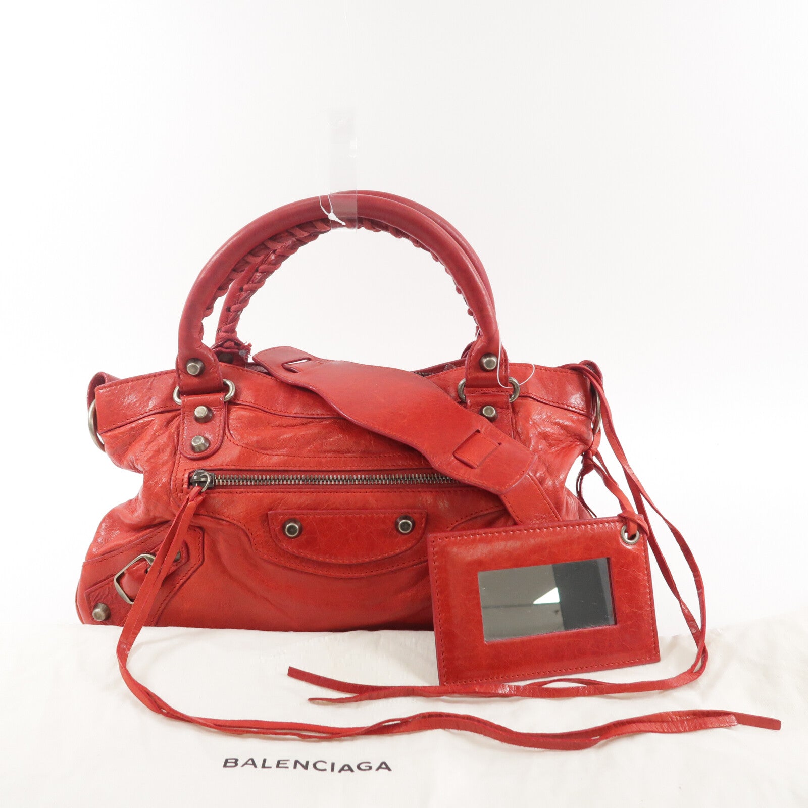 BALENCIAGA 羊皮皮革The First Bag手挽肩背兩用袋