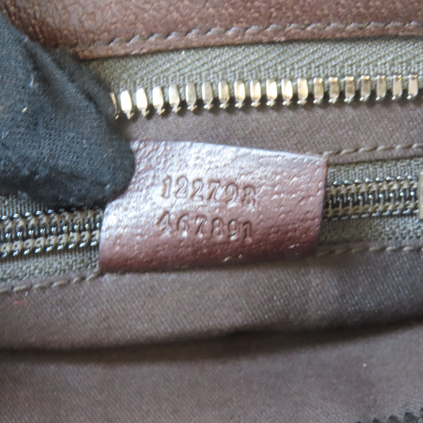 GUCCI 帆布Canvas Shoulder Bag銀扣肩背袋啡色