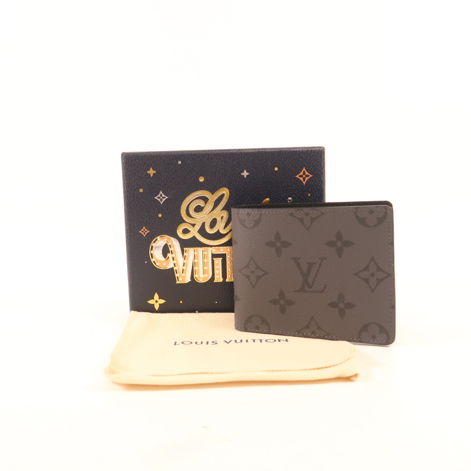 LOUIS VUITTON Monogram Eclipse Slender錢包