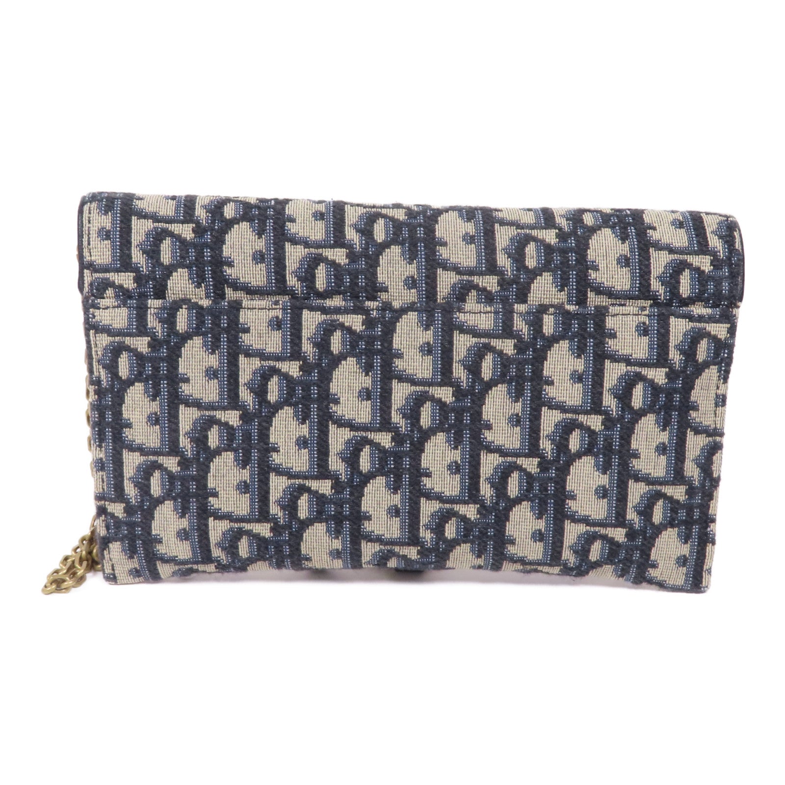 Dior 帆布Small Saddle Pouch With Chain金扣肩背袋