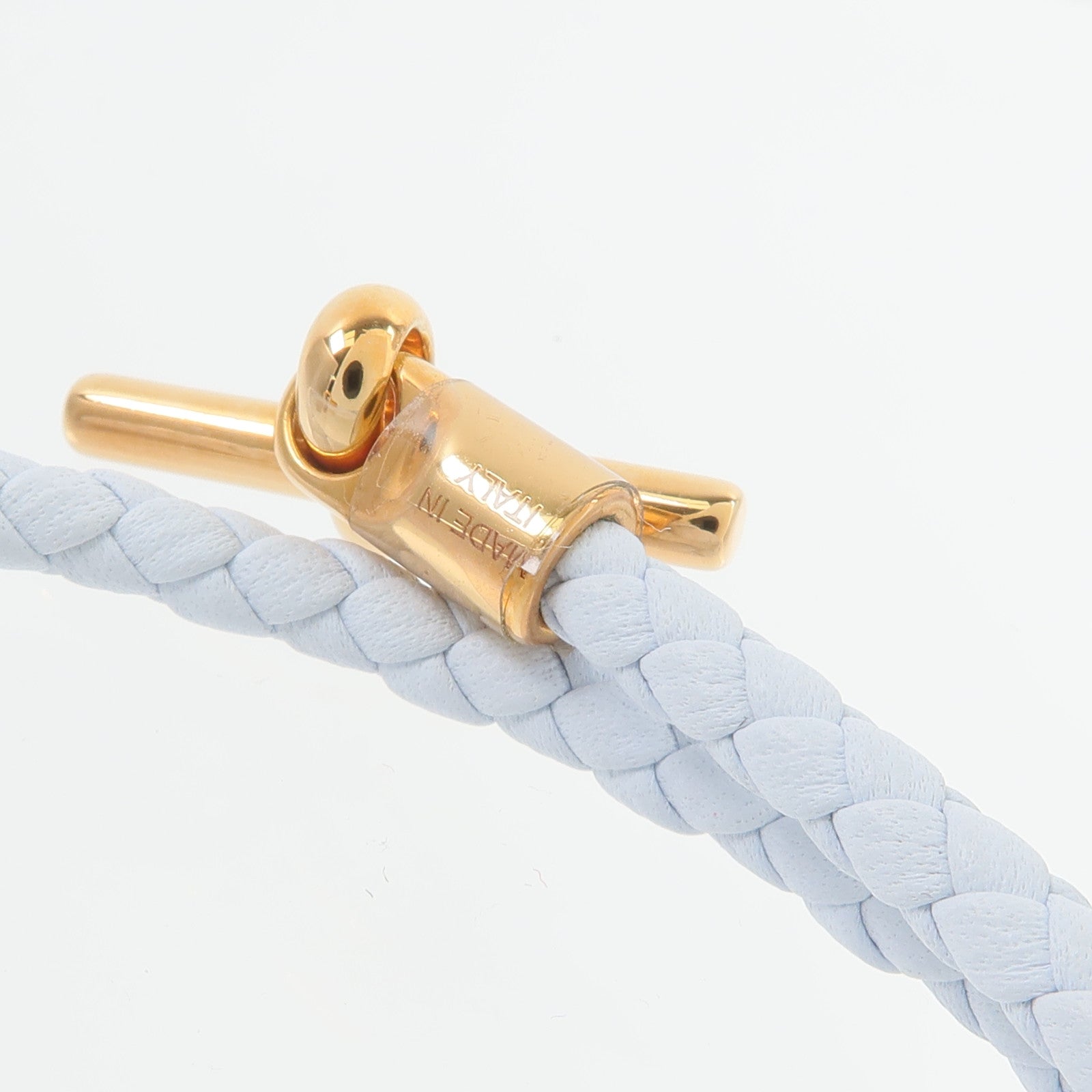 HERMES Swift皮革Glenan Double Tour Bracelet手鏈Bleu Brume