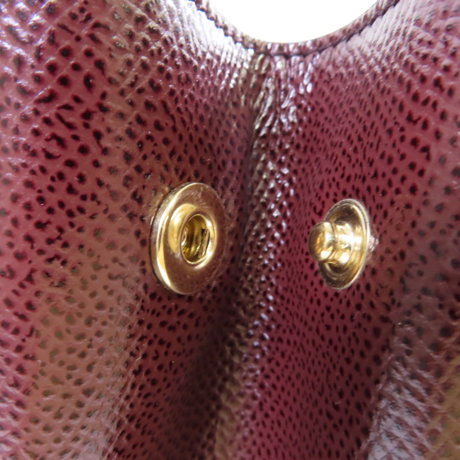 Salvatore Ferragamo 牛皮皮革2Way Shoulder Bag金扣手挽肩背兩用袋酒紅色