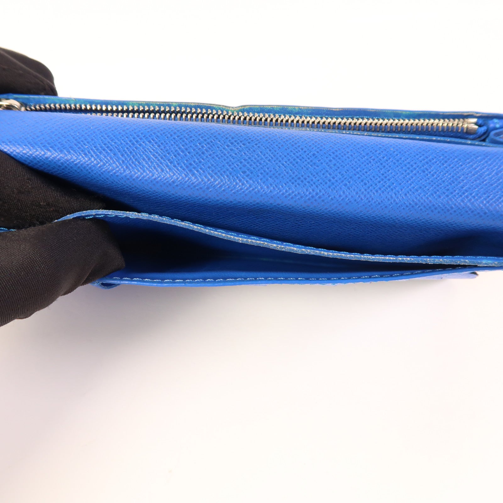 LOUIS VUITTON 牛皮皮革Long Wallet銀扣長錢包