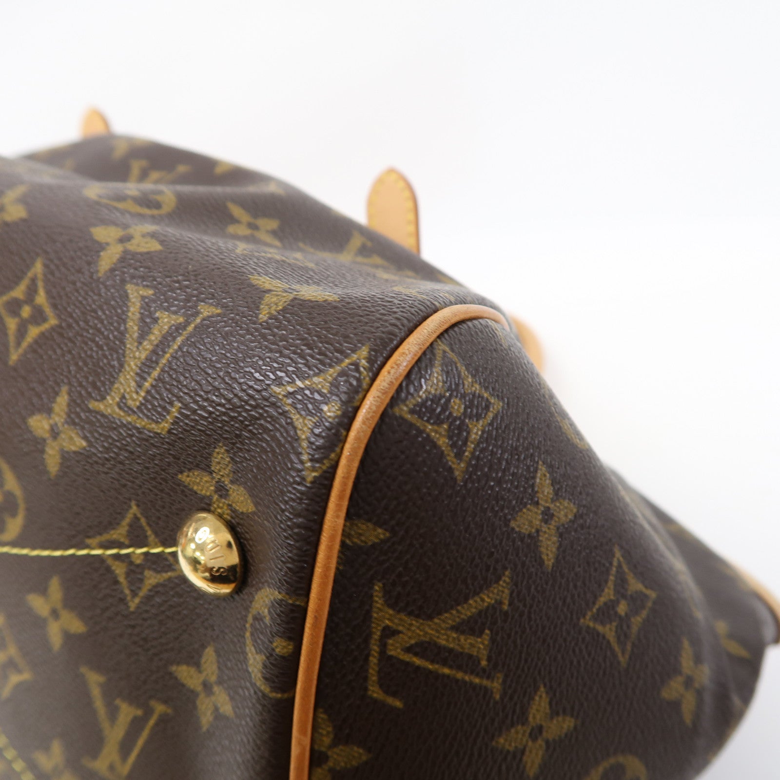 LOUIS VUITTON Monogram Tivoli GM金扣手挽袋啡色