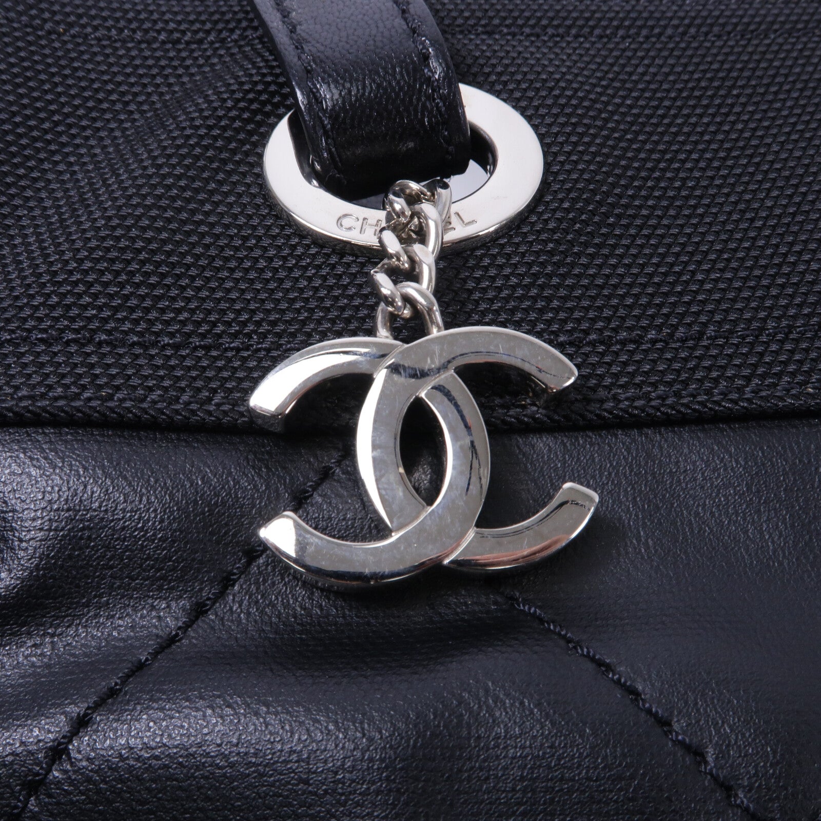CHANEL 塗層帆布/帆布Biarritz手挽袋