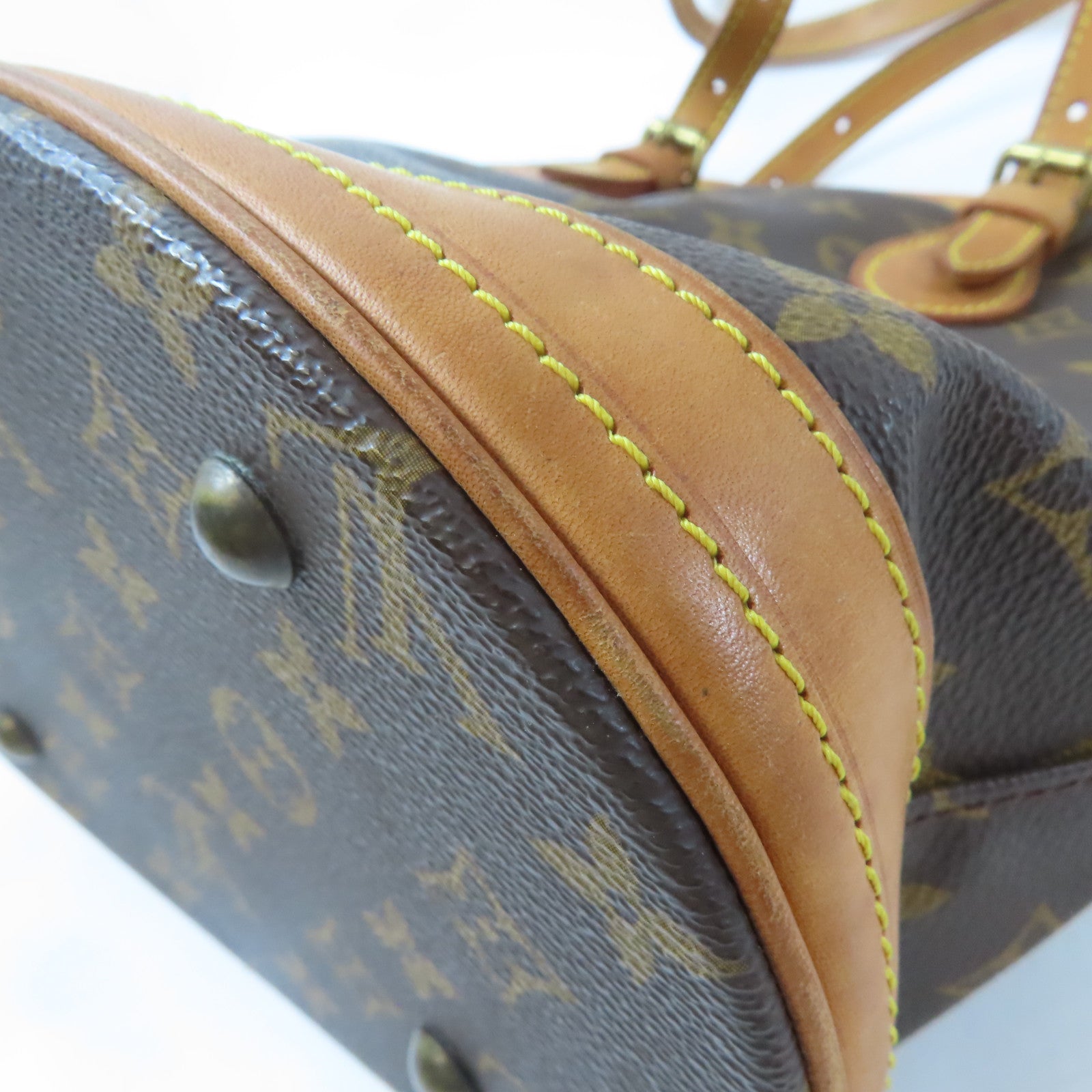 LOUIS VUITTON 【激減優惠】Monogram Bucket PM金扣肩背袋啡色