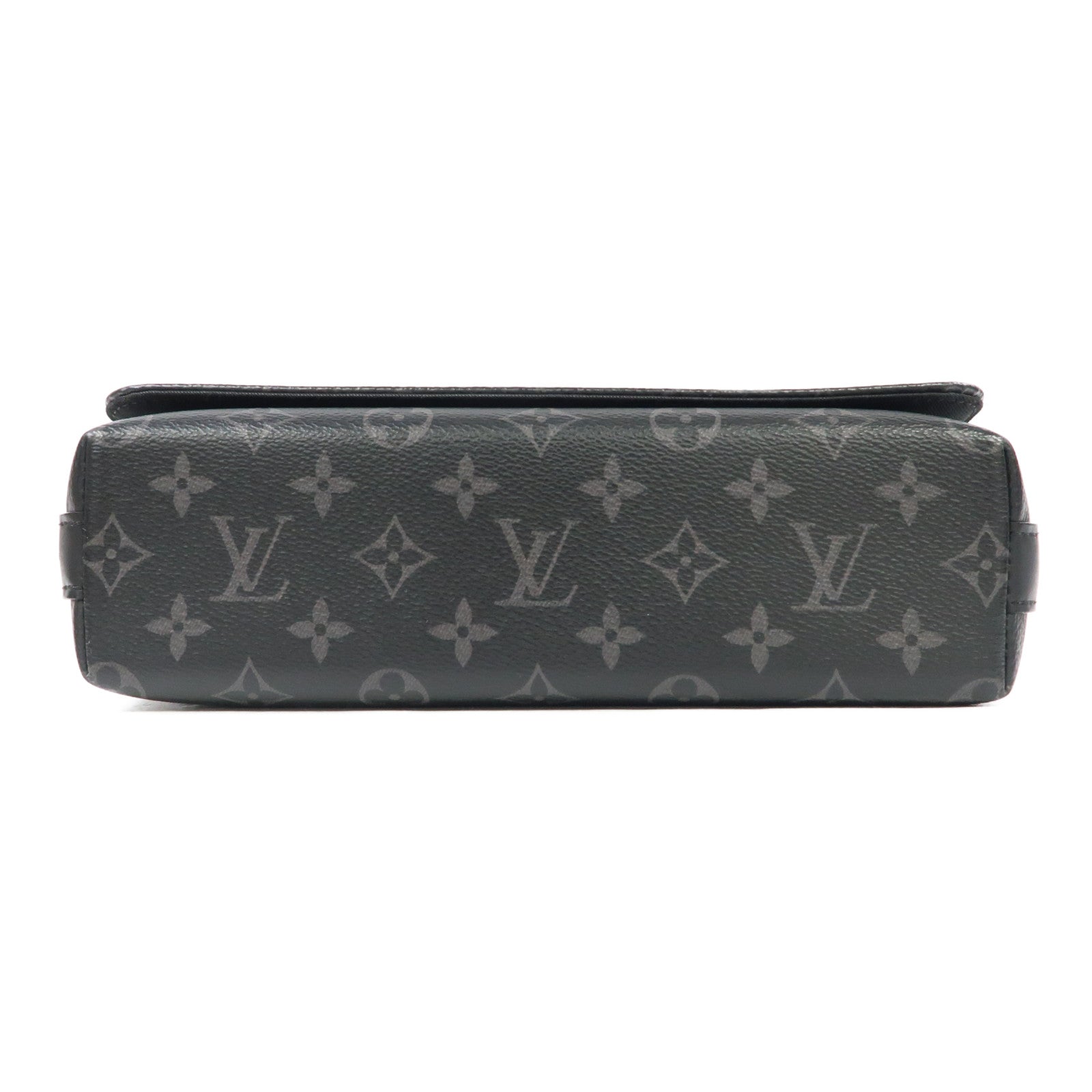LOUIS VUITTON Monogram Eclipse District PM銀扣肩背袋黑色