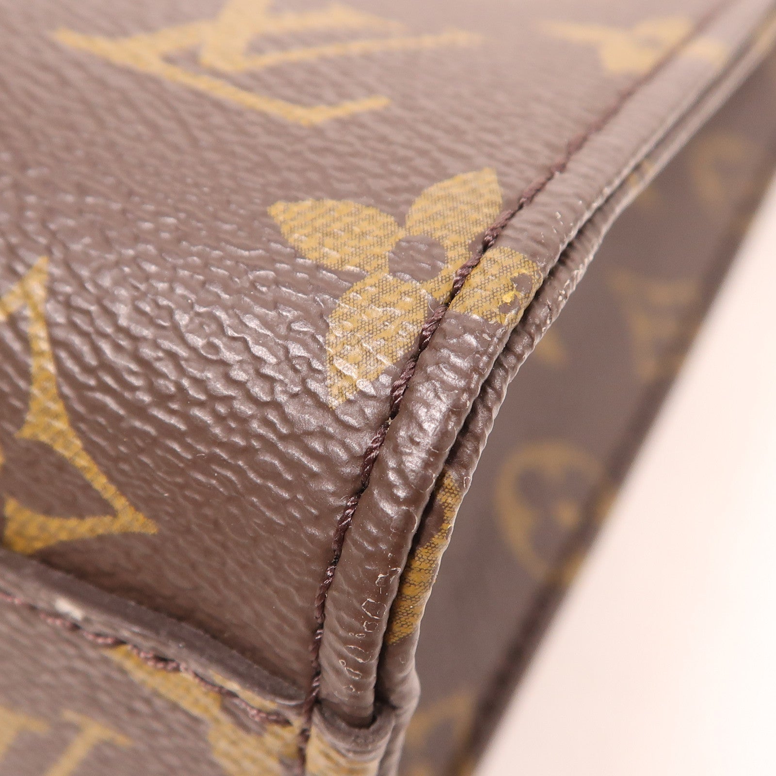 LOUIS VUITTON LV GHW Sac Plat BB 2 Way Shoulder Handbag M45847 Monogram Brown