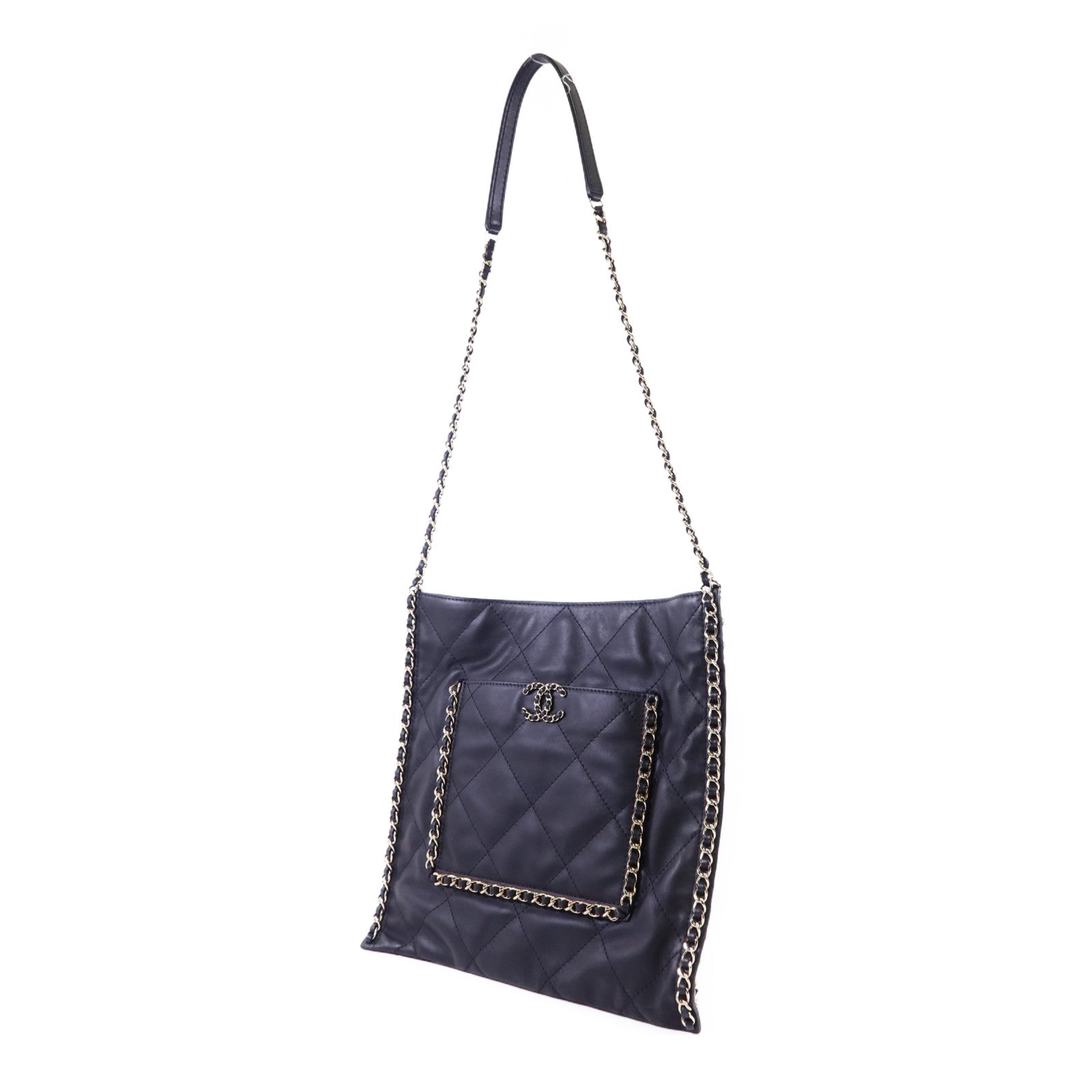 CHANEL 【激減優惠】牛皮皮革Matelasse Chain Shoulder金扣肩背袋