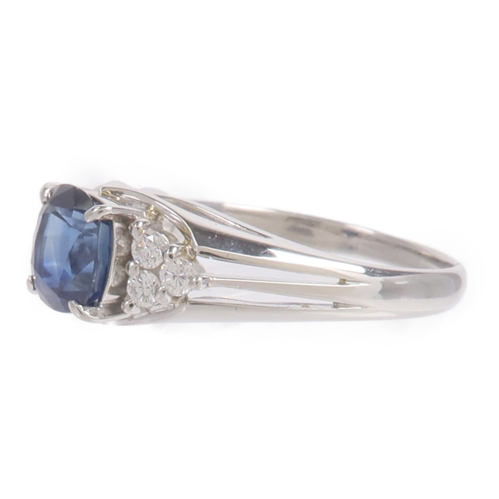 JEWELRY PT900鉑金Sapphire Diamond Ring藍寶石/鑽石戒指