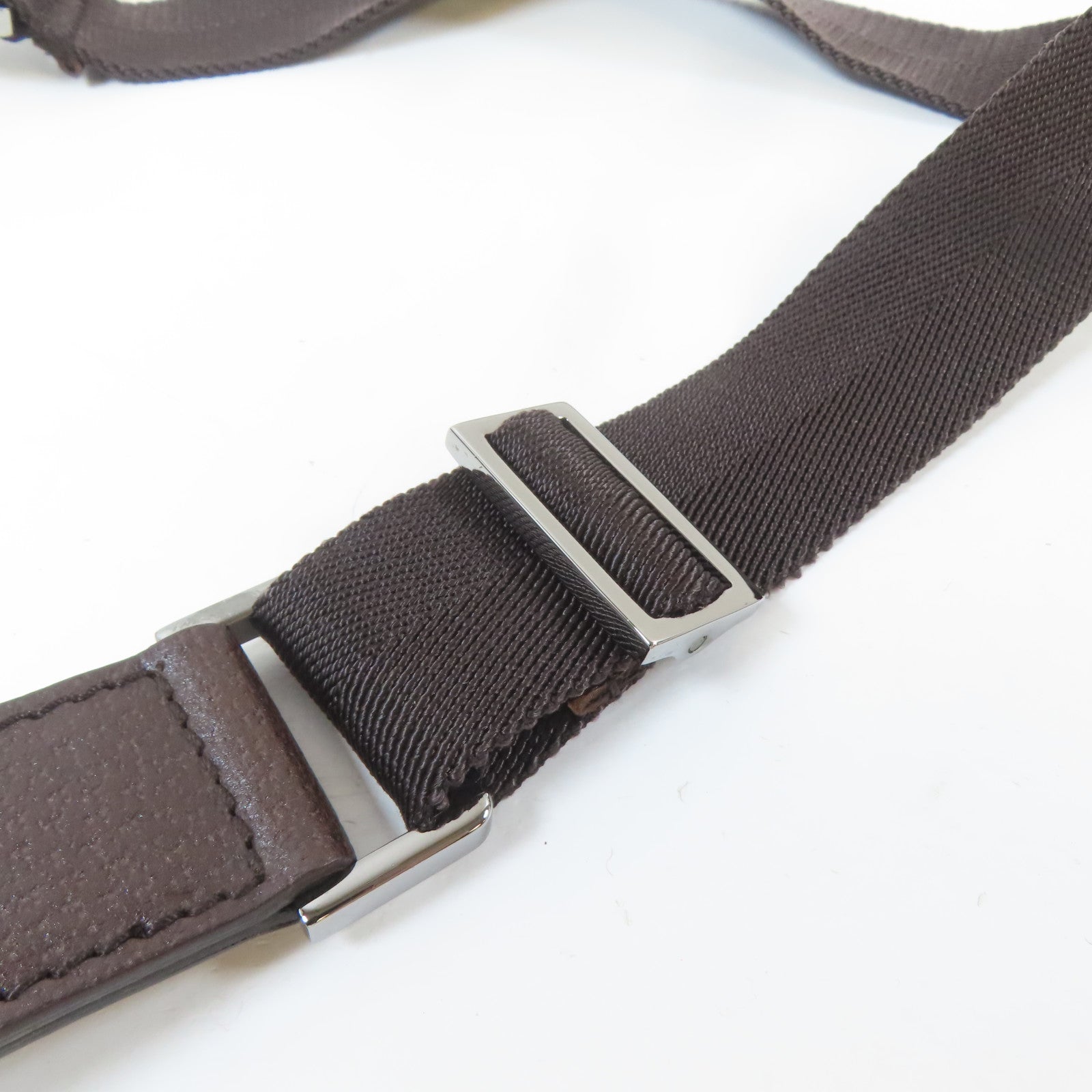 GUCCI 帆布Canvas Shoulder Bag銀扣肩背袋啡色