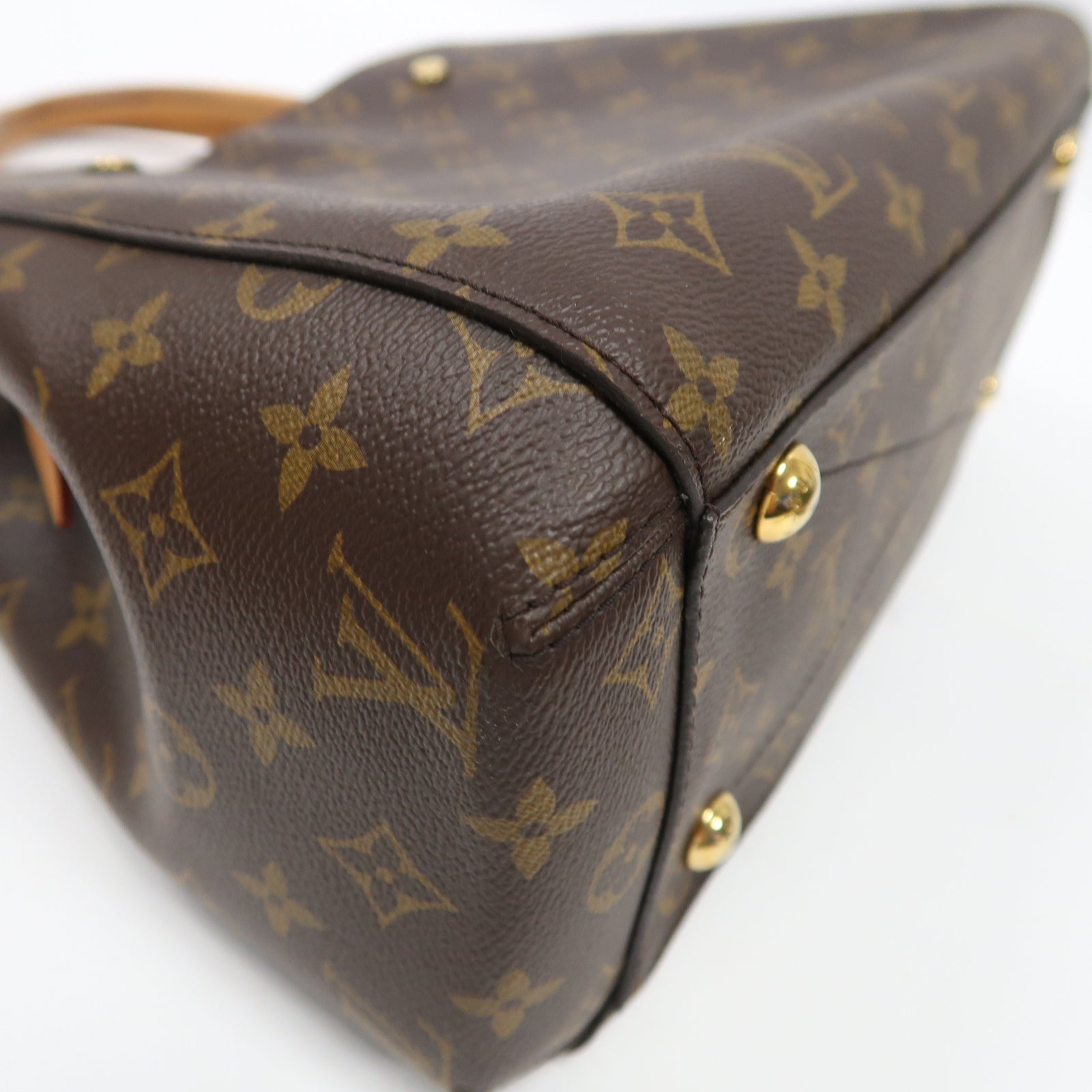 LOUIS VUITTON 【激減優惠】Monogram Montaigne MM金扣手挽肩背兩用袋啡色