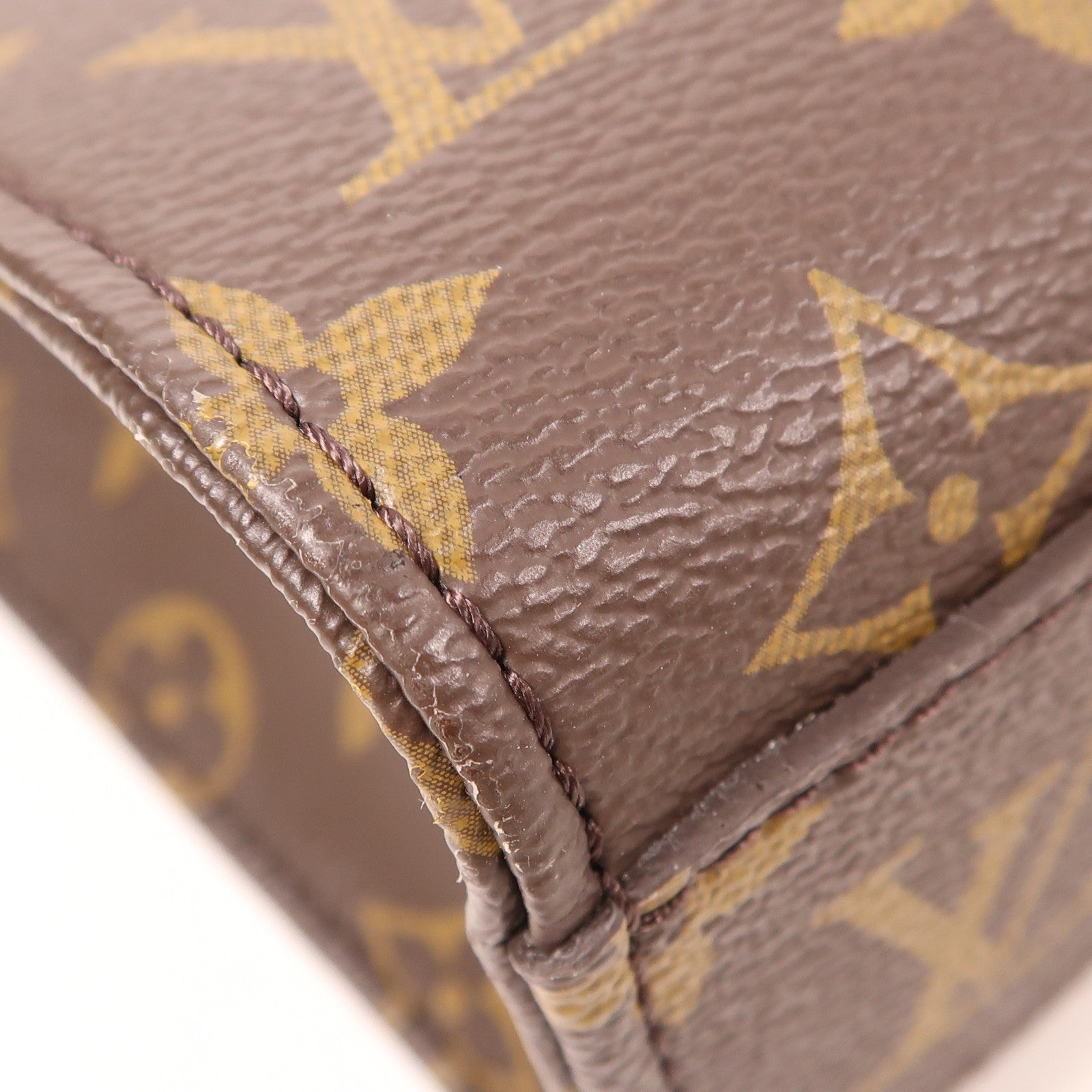 LOUIS VUITTON LV GHW Sac Plat BB 2 Way Shoulder Handbag M45847 Monogram Brown