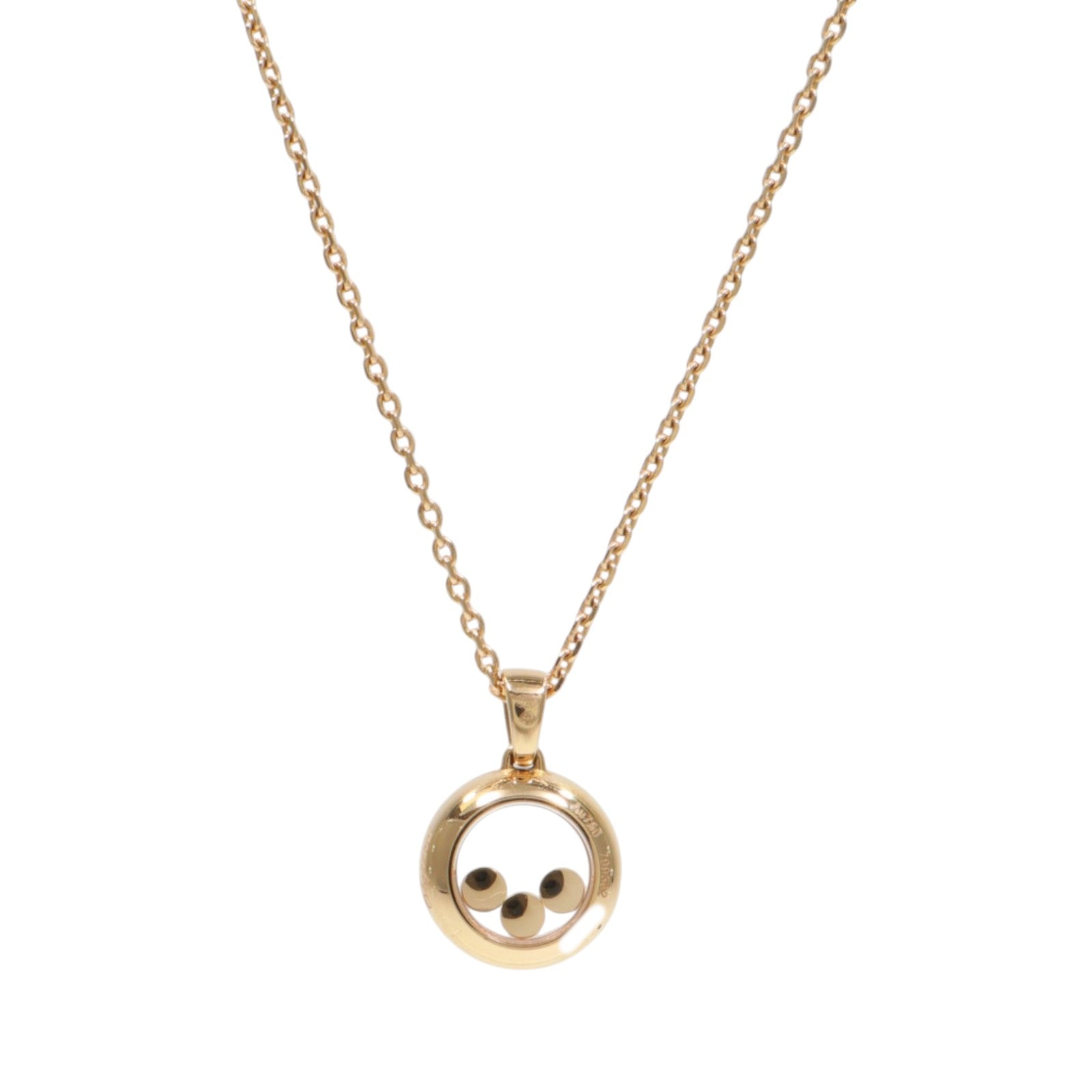 Chopard 18K玫瑰金Happy Diamond Icons Necklace鑽石項鍊