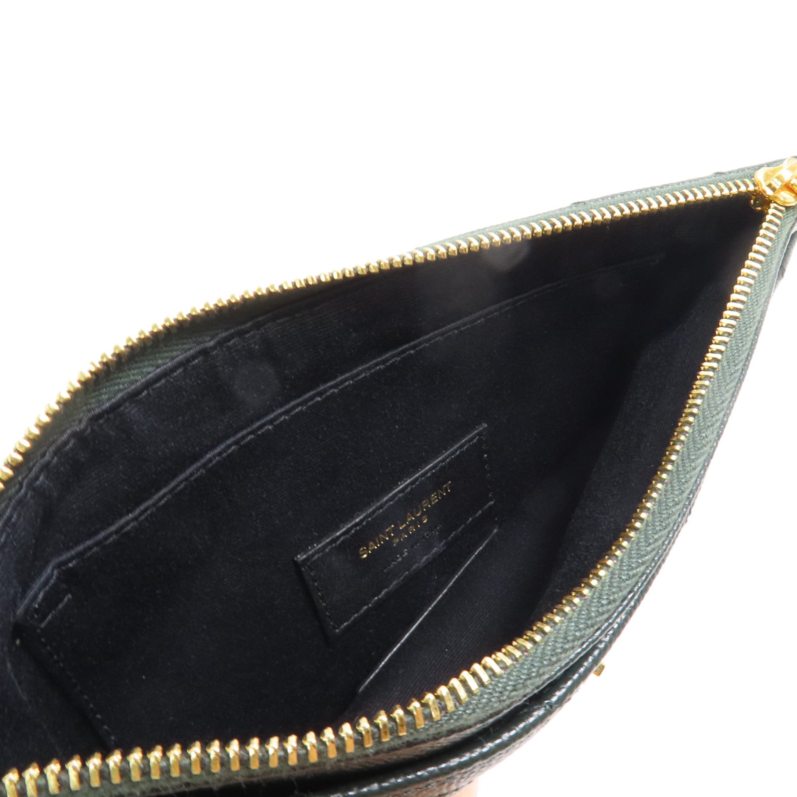 SAINT LAURENT 牛皮皮革Clutch Bag金扣手拿包
