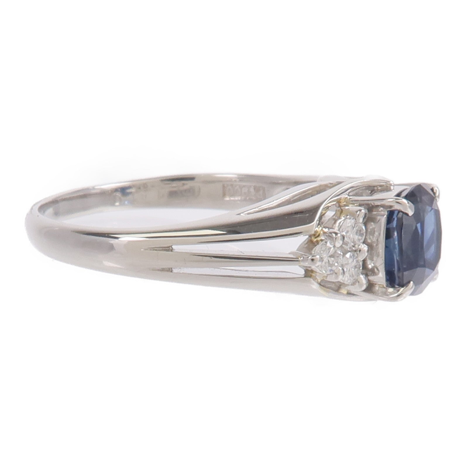 JEWELRY PT900鉑金Sapphire Diamond Ring藍寶石/鑽石戒指