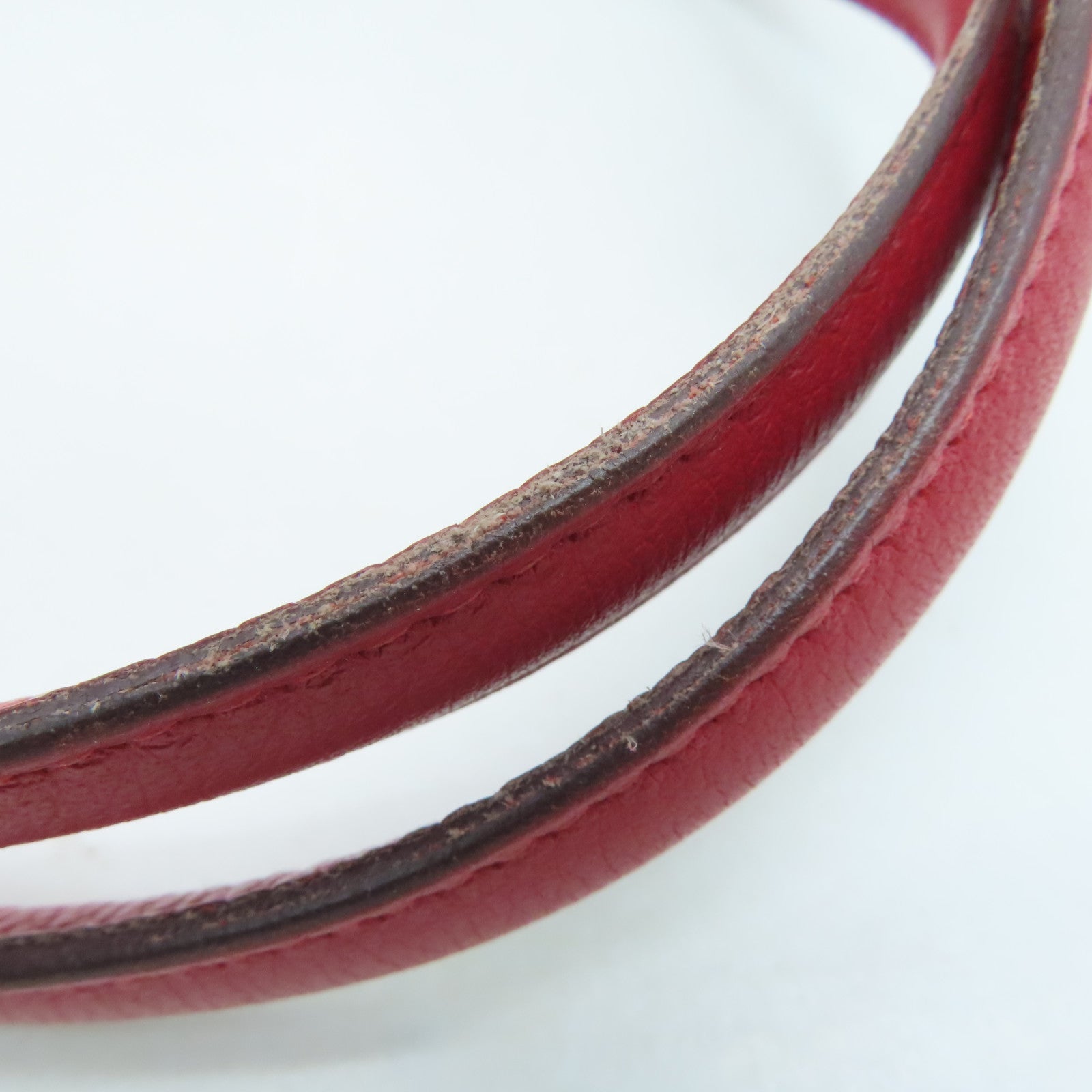 HERMES Evercolor皮革Victoria銀扣手挽袋法拉利紅