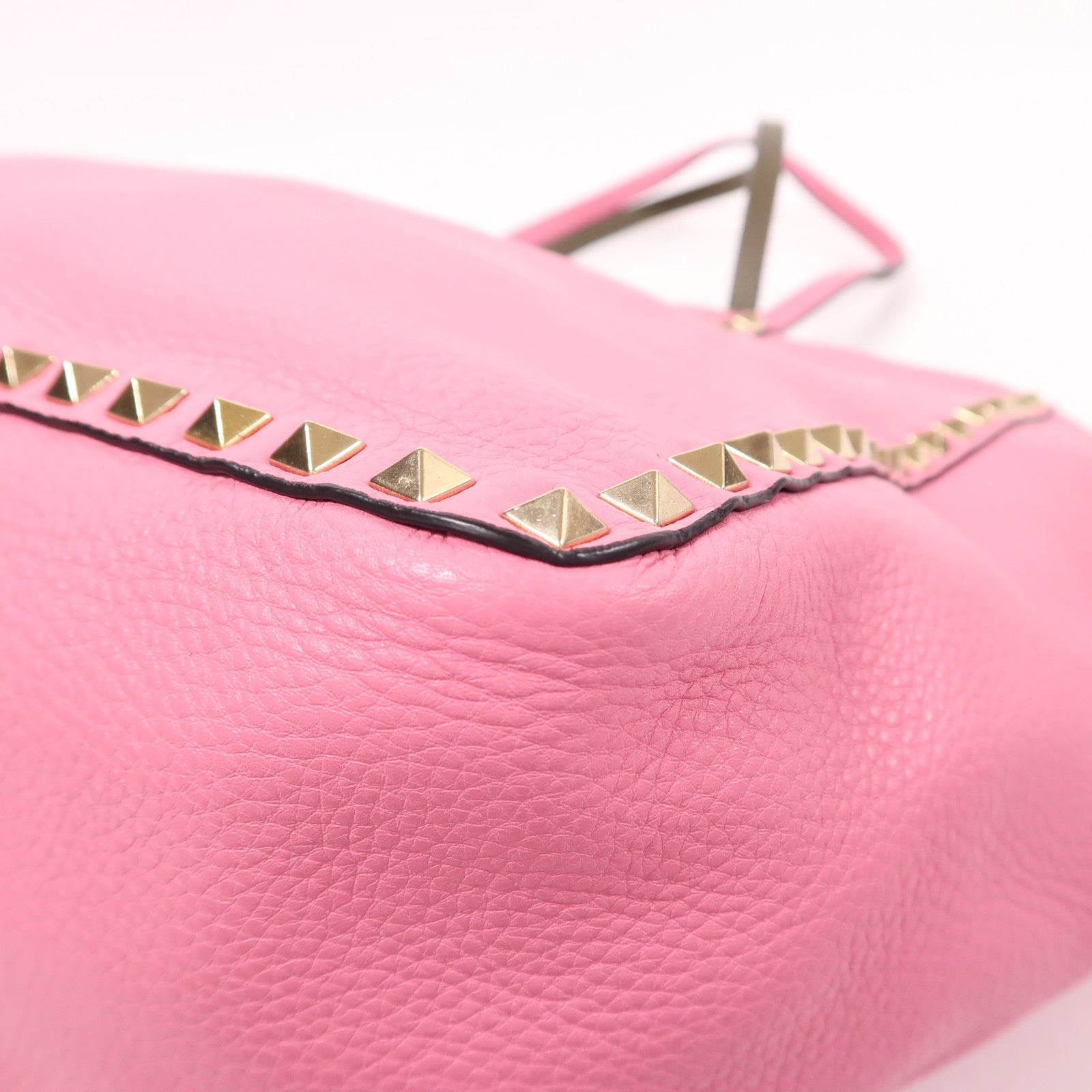 Valentino 牛皮皮革2 Way Shoulder金扣手挽肩背兩用袋